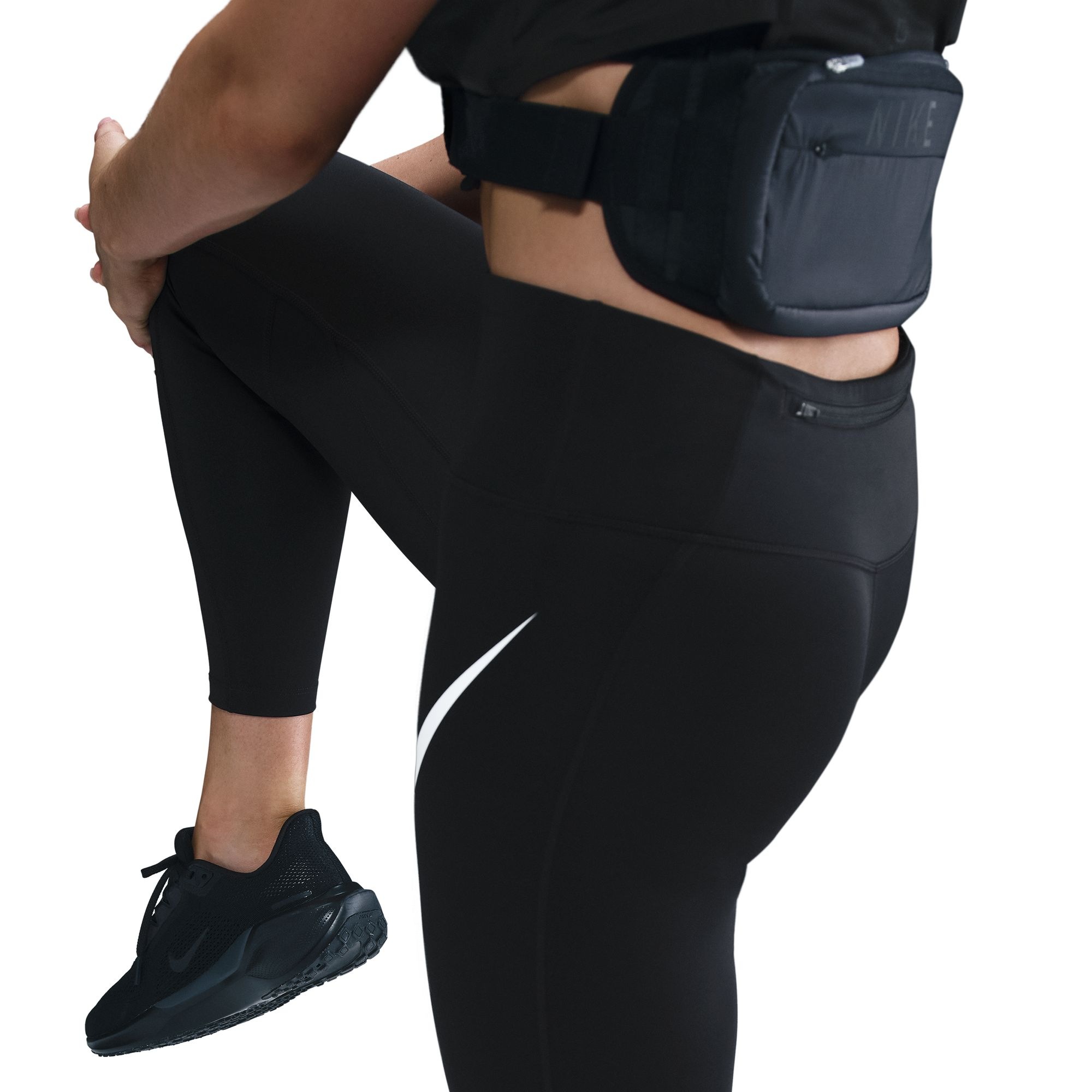 Nike Lauftights »W NK DF TEMPO HR 7/8 TGT SWHBR«  für Lauftraining und Streetwear, 7/8-Länge, atmungsaktiv