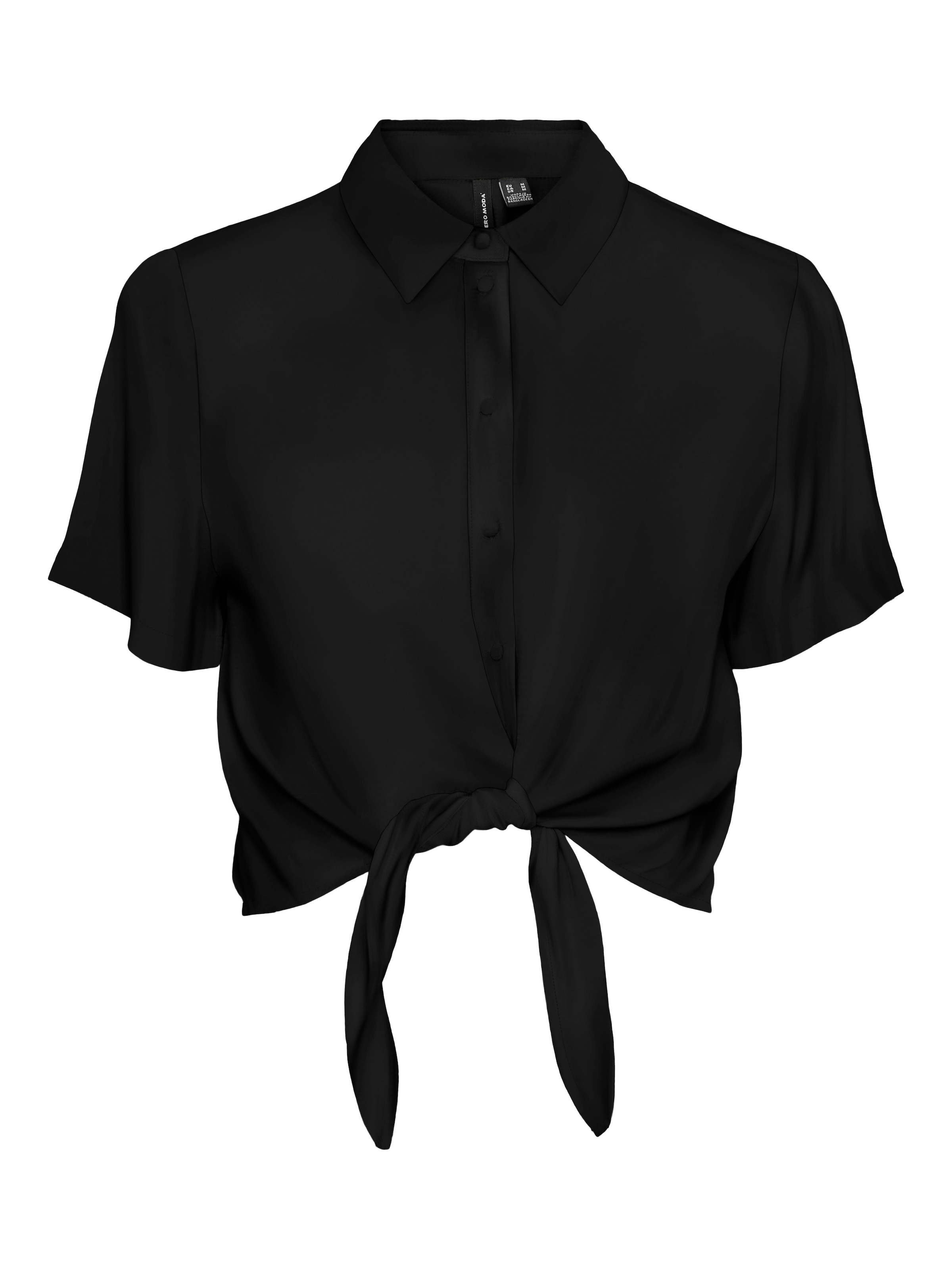 Vero Moda Kurzarmbluse »VMMENNY TIE SS SHIRT WVN GA« Viskose, relaxed fit