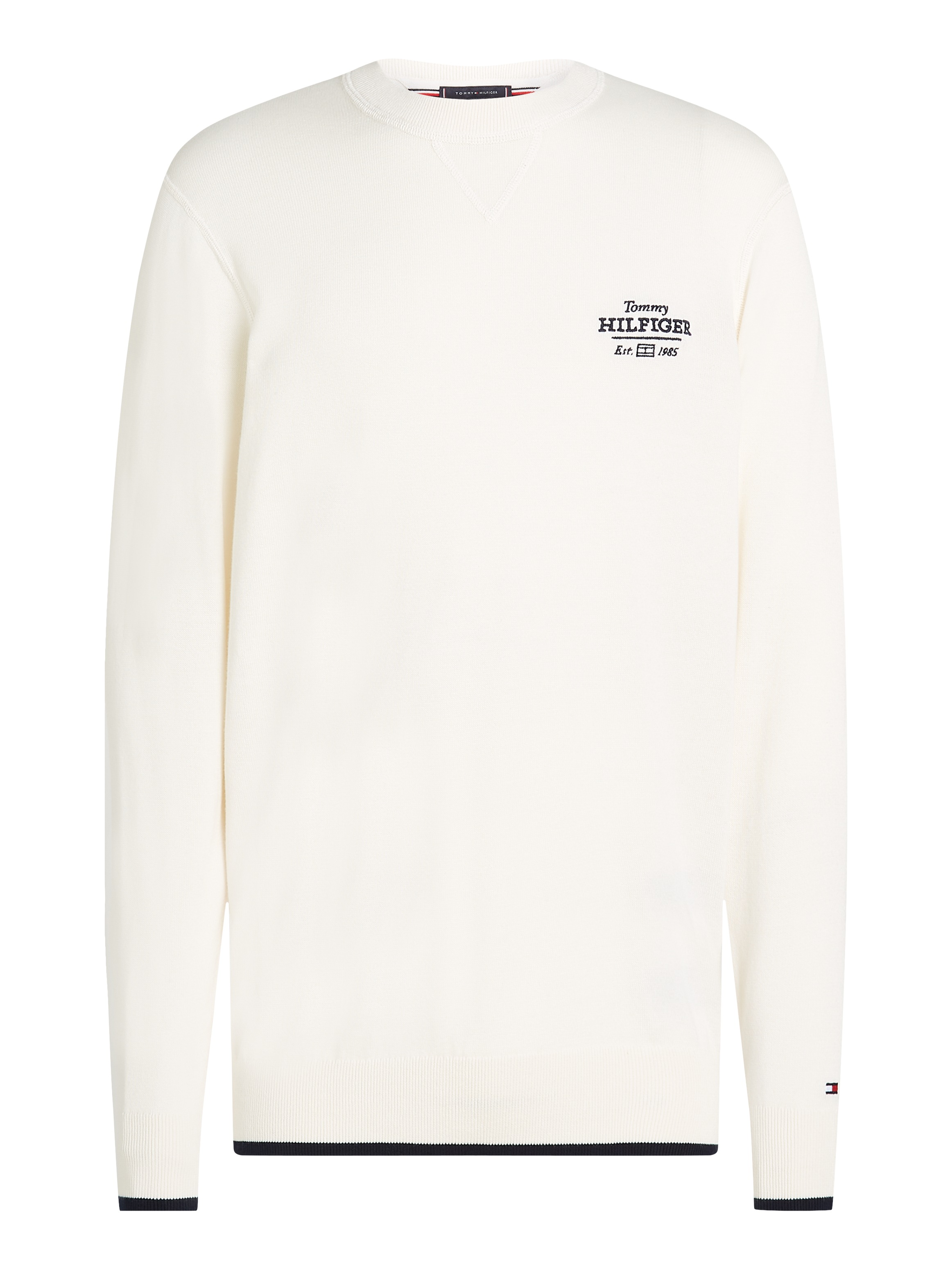 Tommy Hilfiger Rundhalspullover »GRAPHIC COTTON CREW«, mit Logostickerei