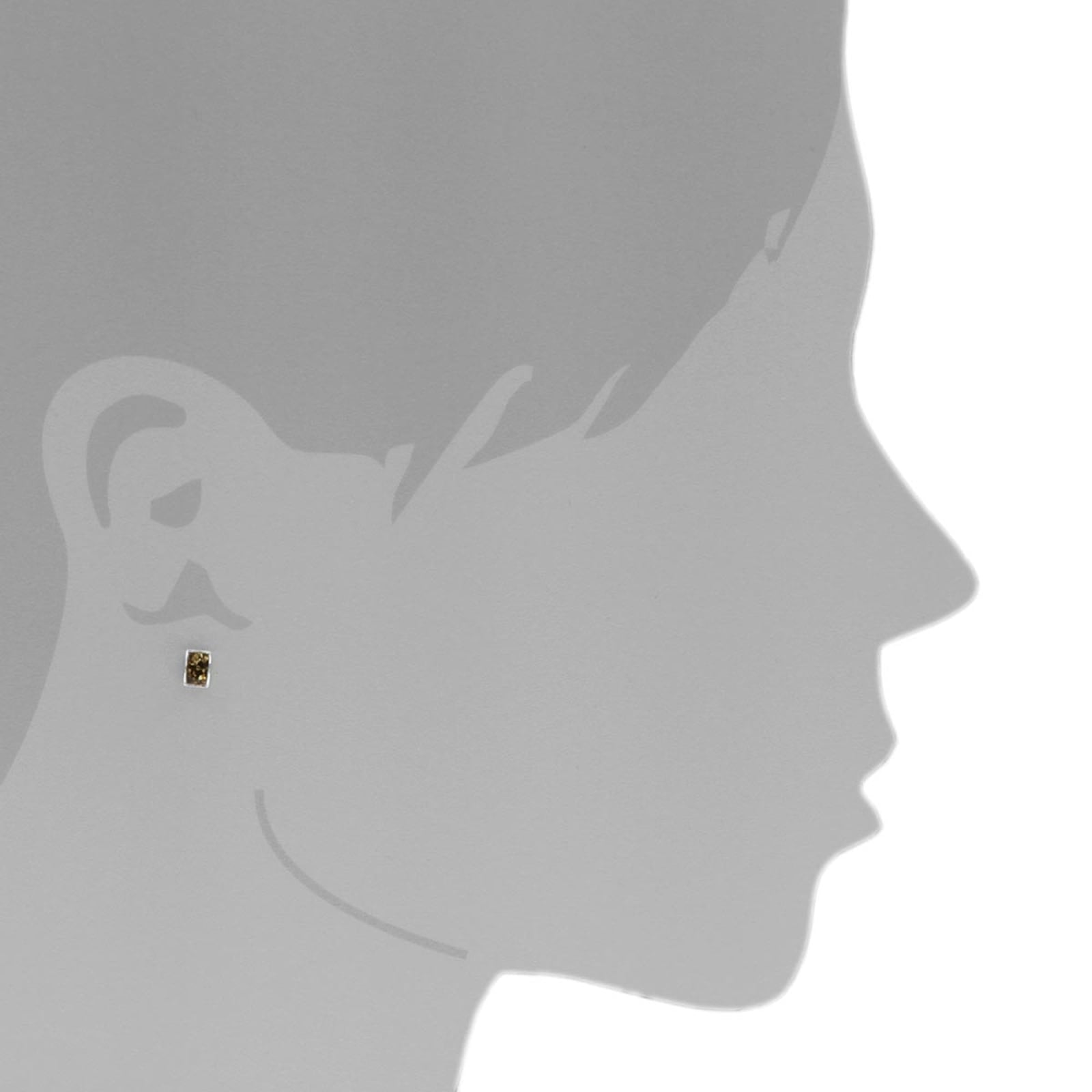 OSTSEE-SCHMUCK Paar Ohrstecker »- Classic 6x4 mm - Silber 925/000 - Bernstein«