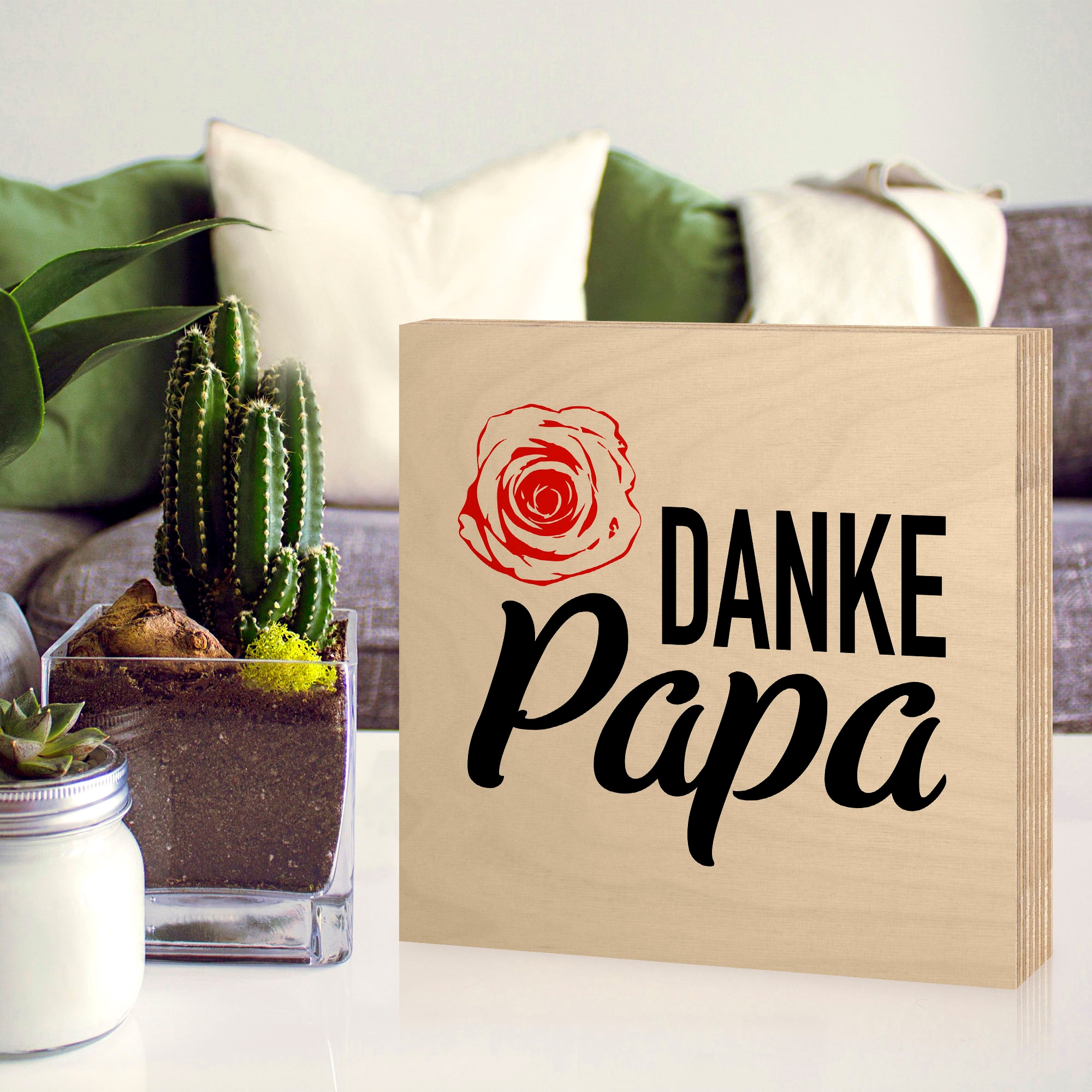 Artland Holzbild »Danke Papa«, (1 St.)