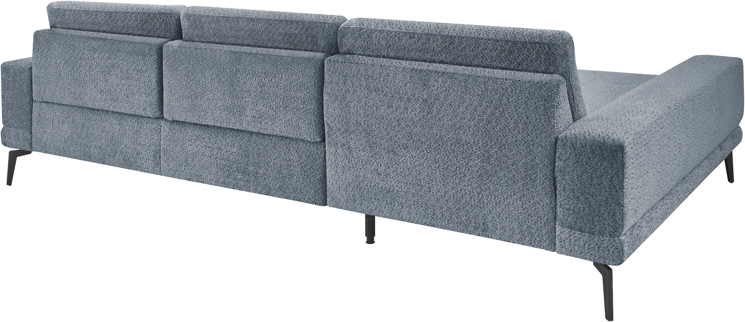set one by Musterring Ecksofa »SO 3600«, Sitzhöhe 42 cm, Kaltschaum, B 293 x T 180 cm, Kama blue