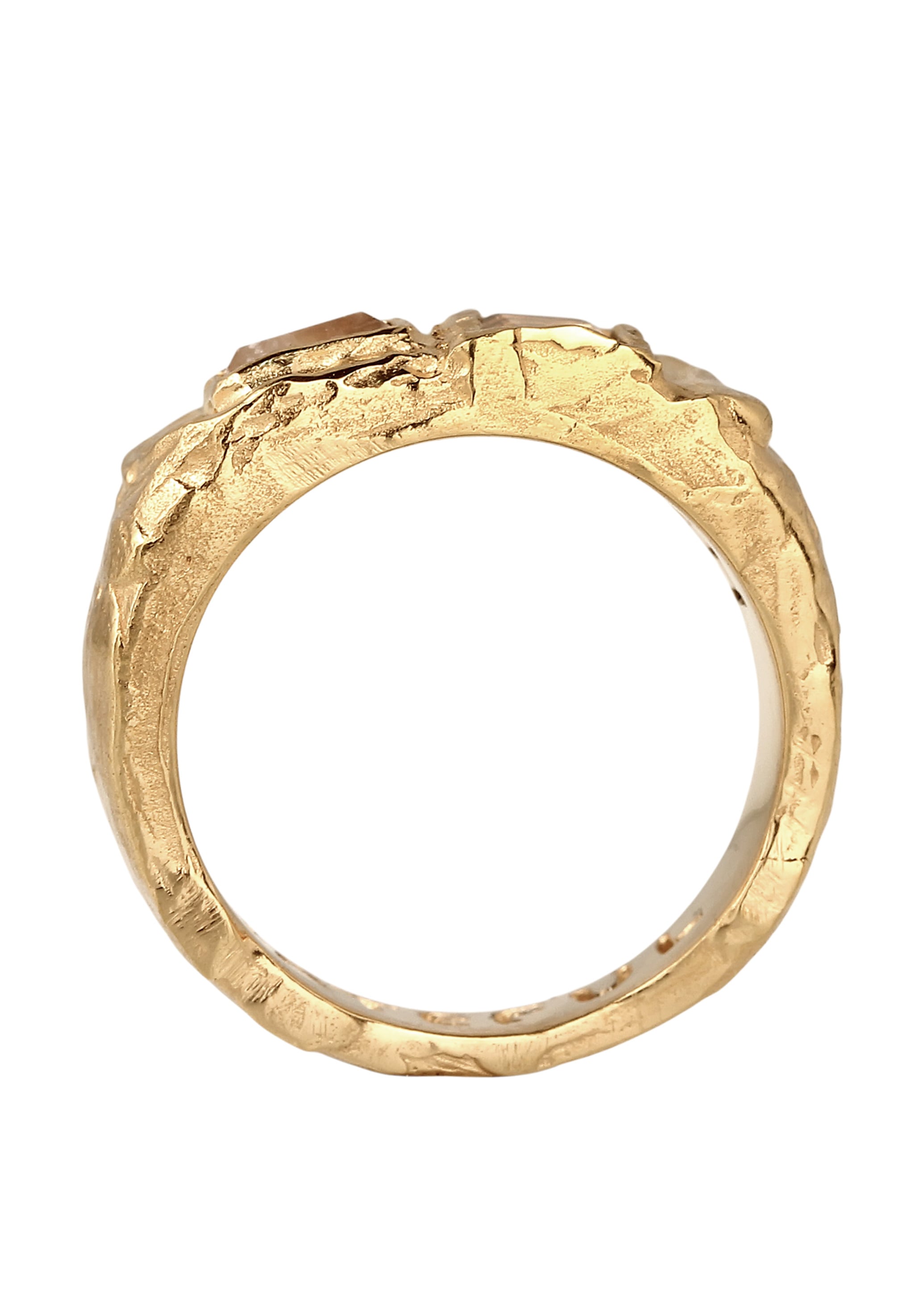 HAZE & GLORY Siegelring »Ring Siegelring Quarz Rosa 925 Sterling Silber«