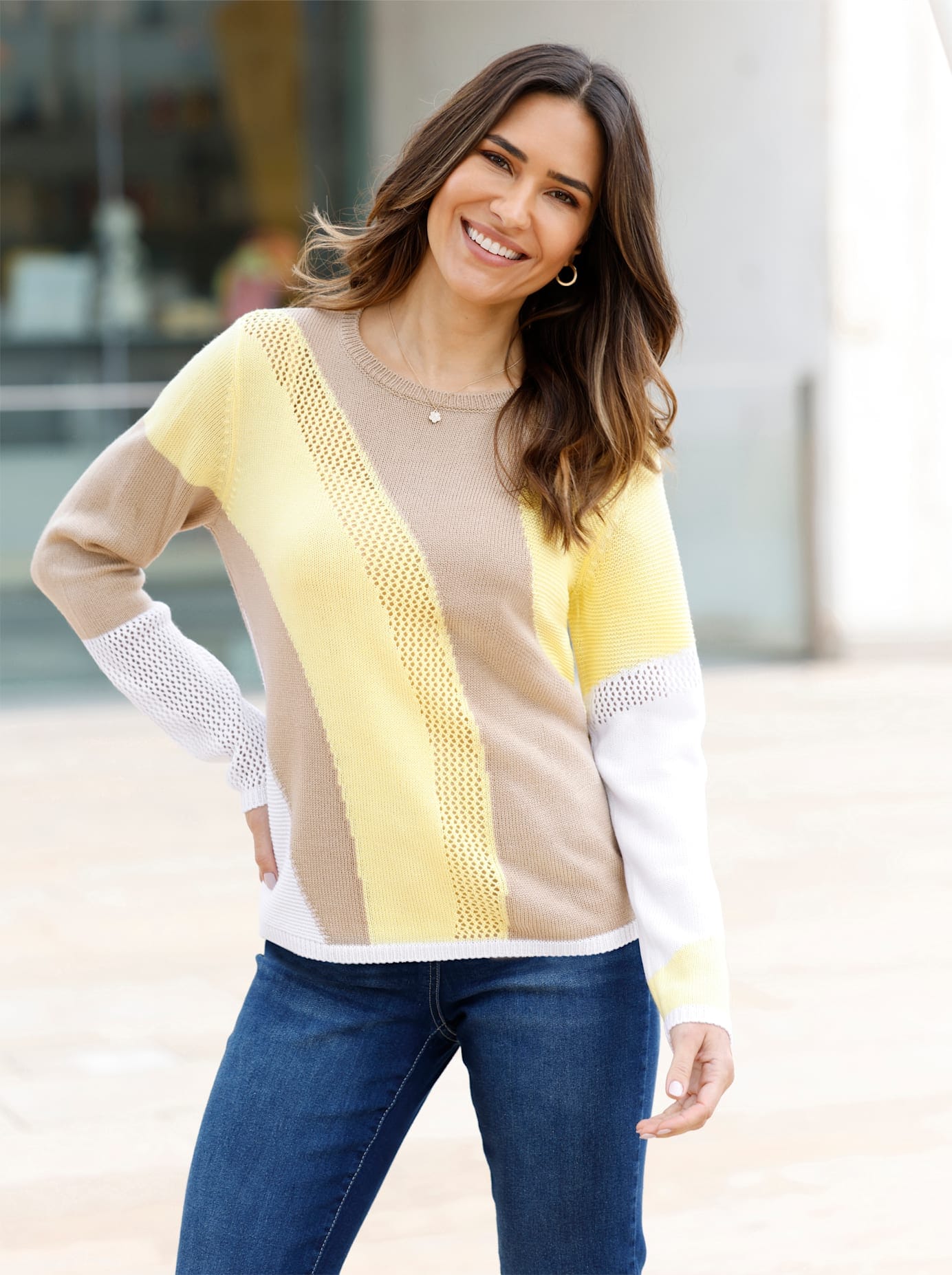 Classic Basics Ajourpullover »Langarm-Pullover«