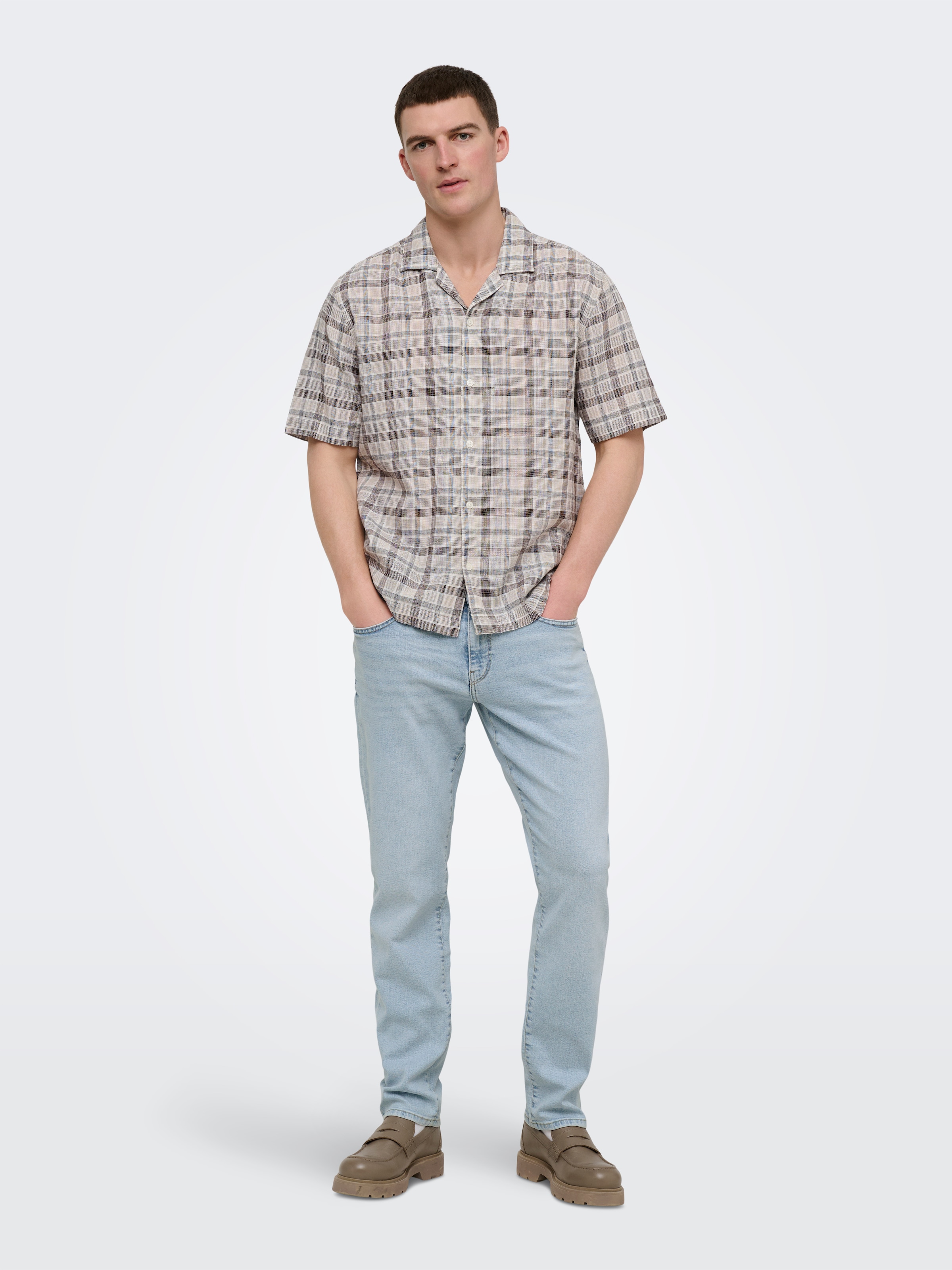 ONLY & SONS Straight-Jeans »ONSWEFT REG. MBD 5094 TAI DNM NOOS« im 4-Pocket-Style