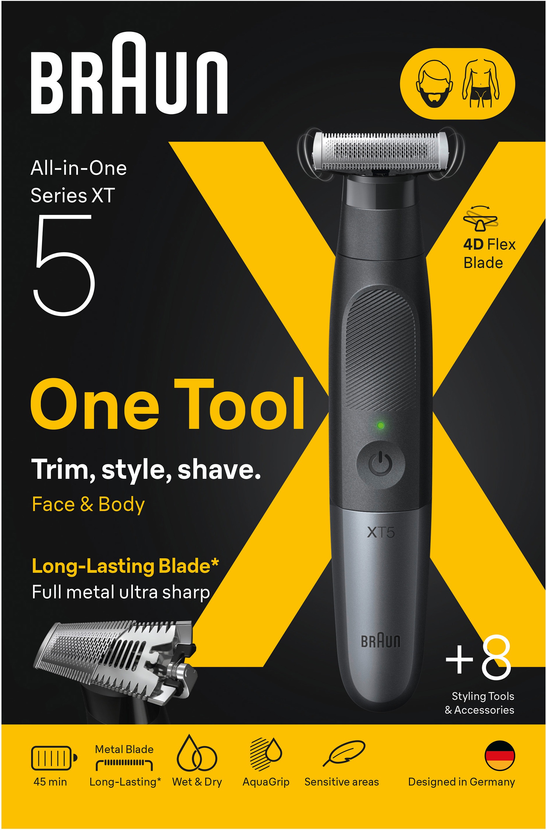 Braun Haarschneider »Series X XT5200« wasserdicht, 4D-Flex-Klinge