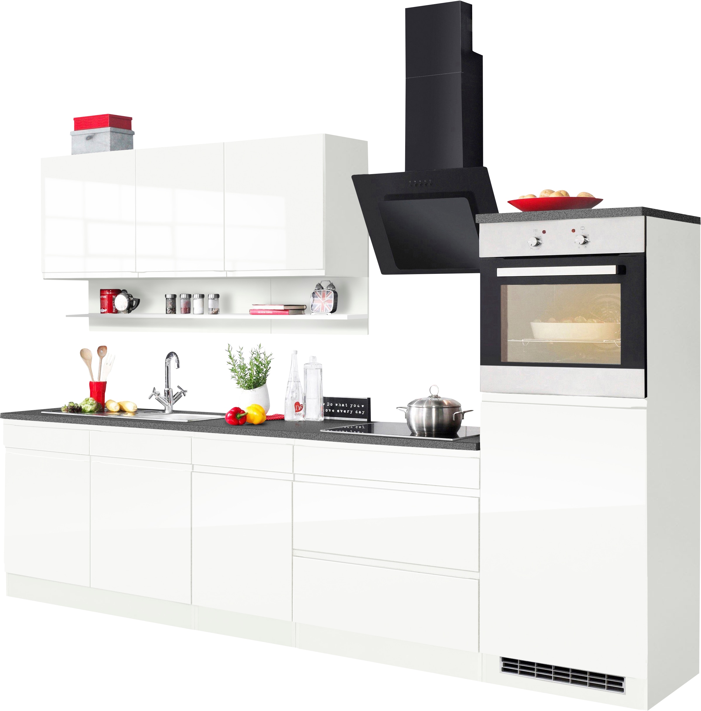 KOCHSTATION Küchenzeile »KS-Virginia« Breite 290, ohne E-Geräte