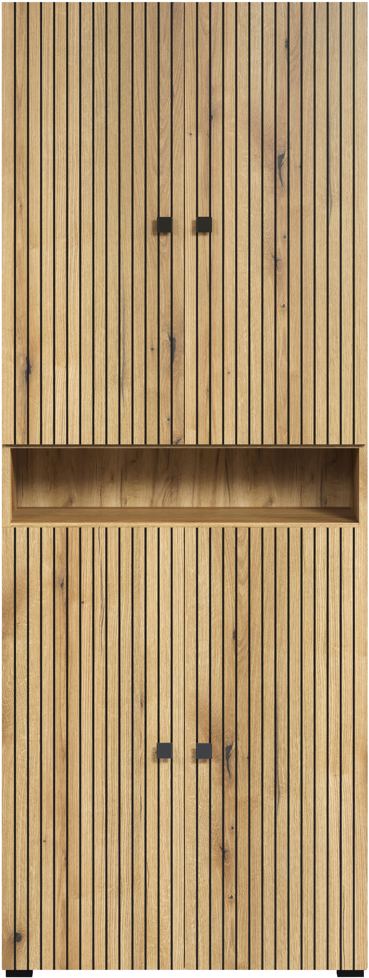 welltime Hochschrank »Amrum« 1 Stk. tlg. Badezimmerschrank mit und ohne Schublade - (B/T/H) 40-70/31/186 cm