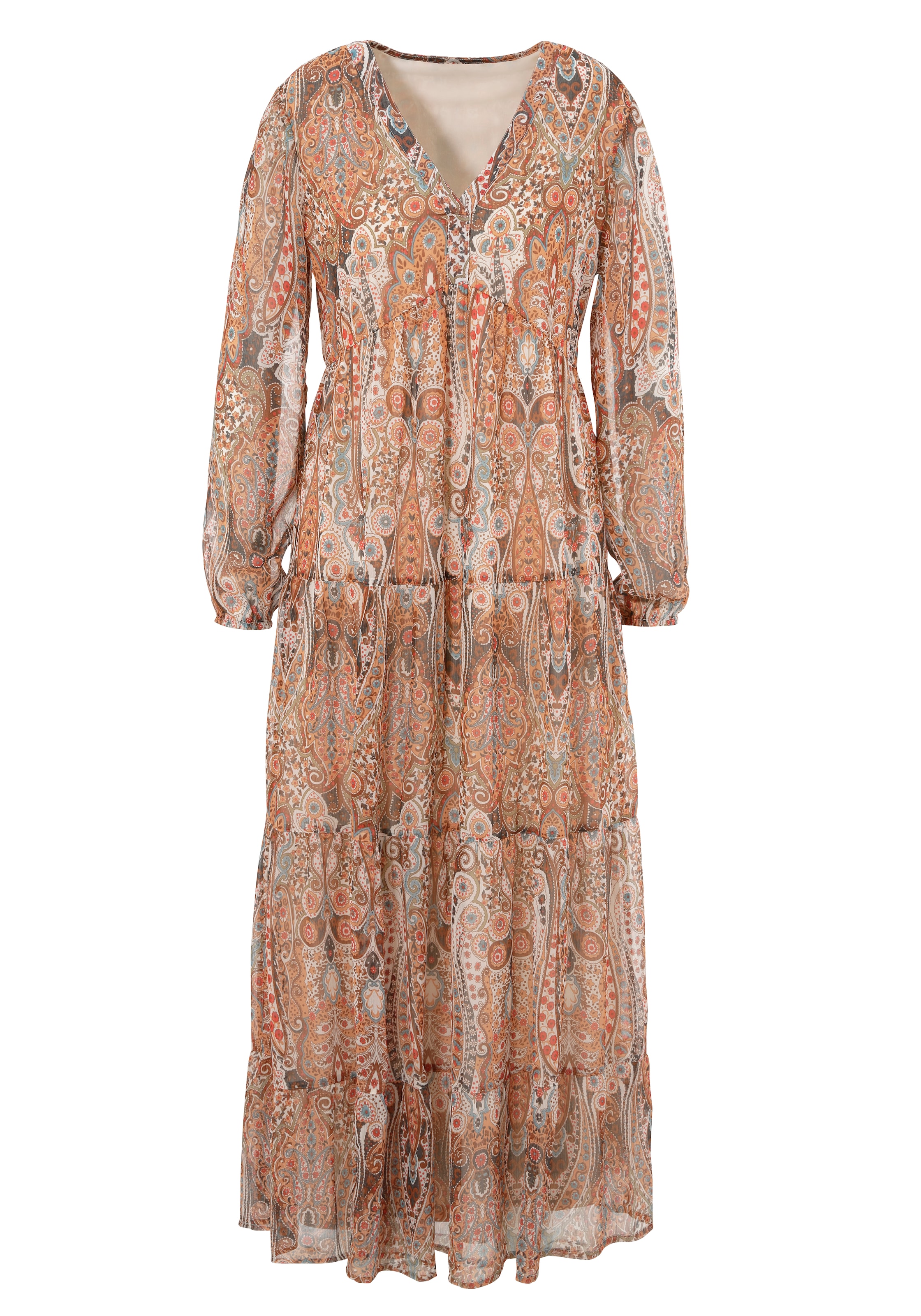 Aniston CASUAL Maxikleid, mit fantasievollem Paisley-Muster