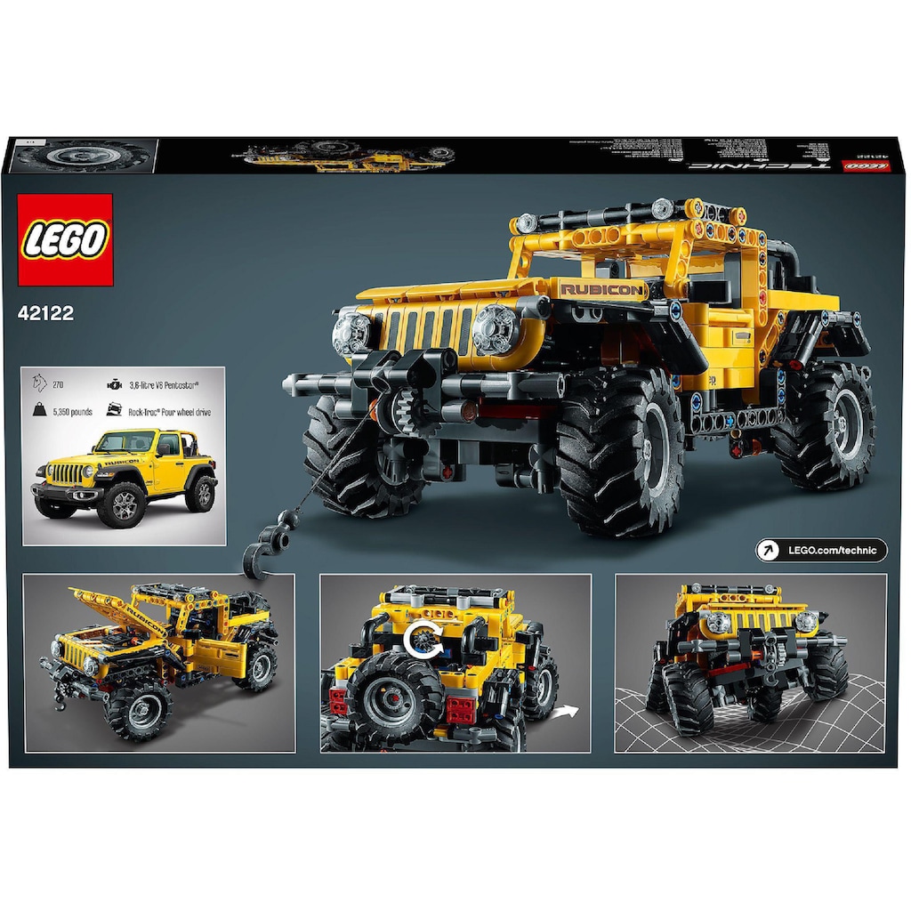 LEGO® Konstruktionsspielsteine »Jeep® Wrangler (42122), LEGO® Technic«, (665 St.)