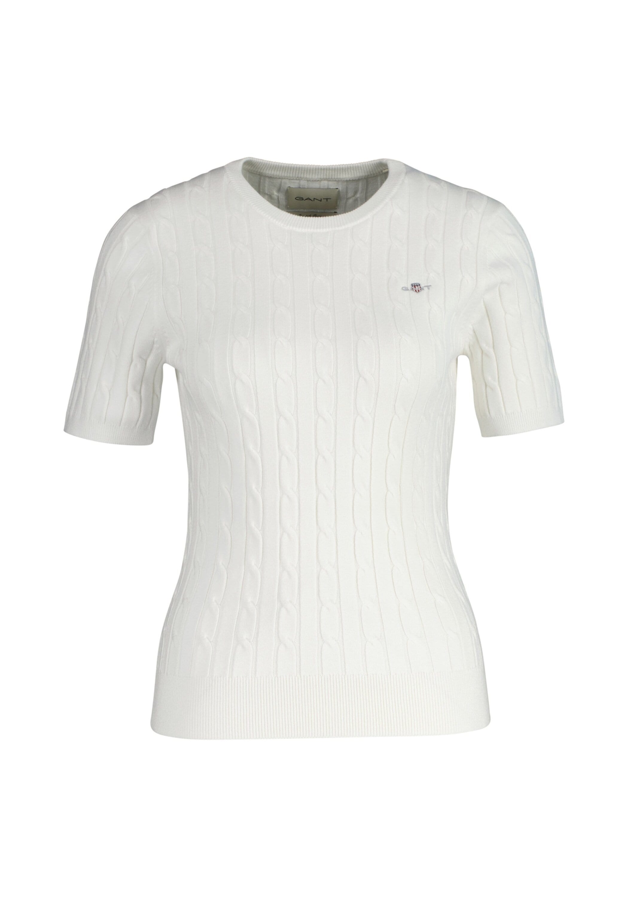 Gant T-Shirt »T-Shirt STRETCH COTTON CABLE C-NECK 1er Pack«