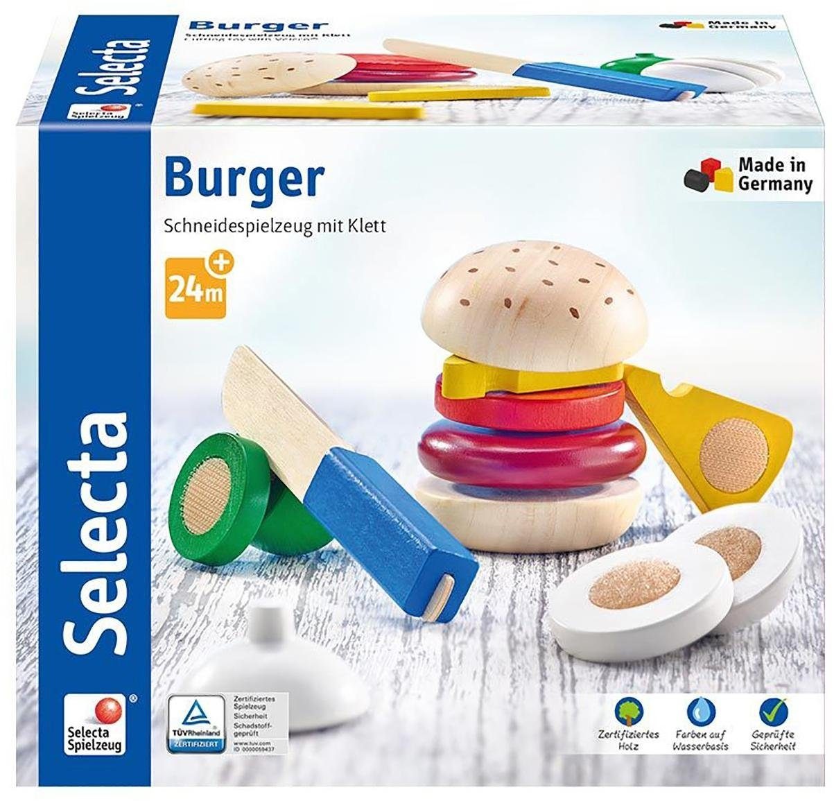 Selecta Spiellebensmittel »Burger, 12 Teile«, Made in Germany