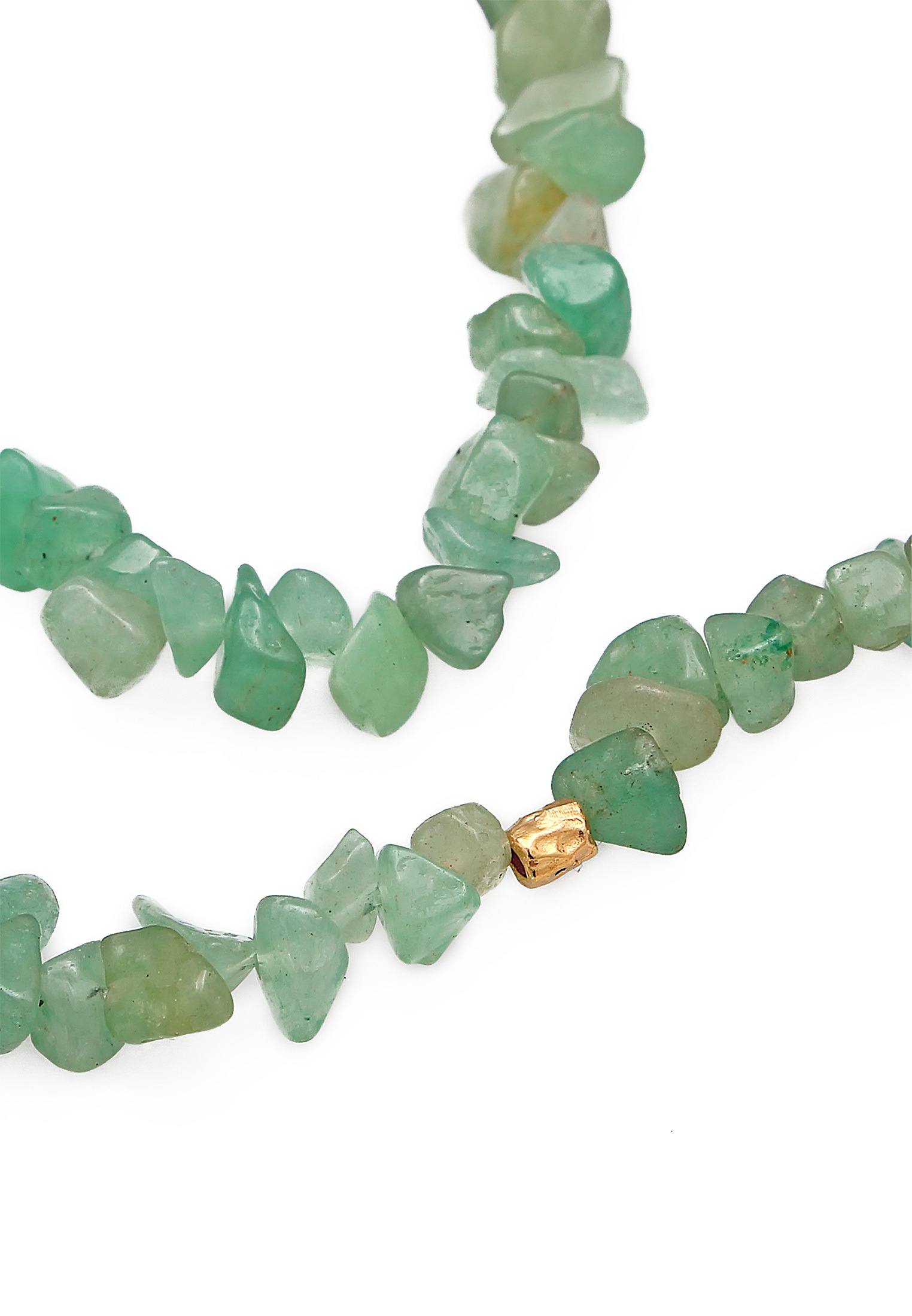 Elli Premium Schmuckset »Schmuckzubehör Brillenkette Aventurin Beads 925 Silber«