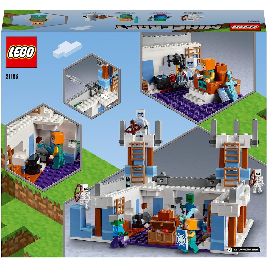 LEGO® Konstruktionsspielsteine »Der Eispalast (21186), LEGO® Minecraft«, (499 St.)