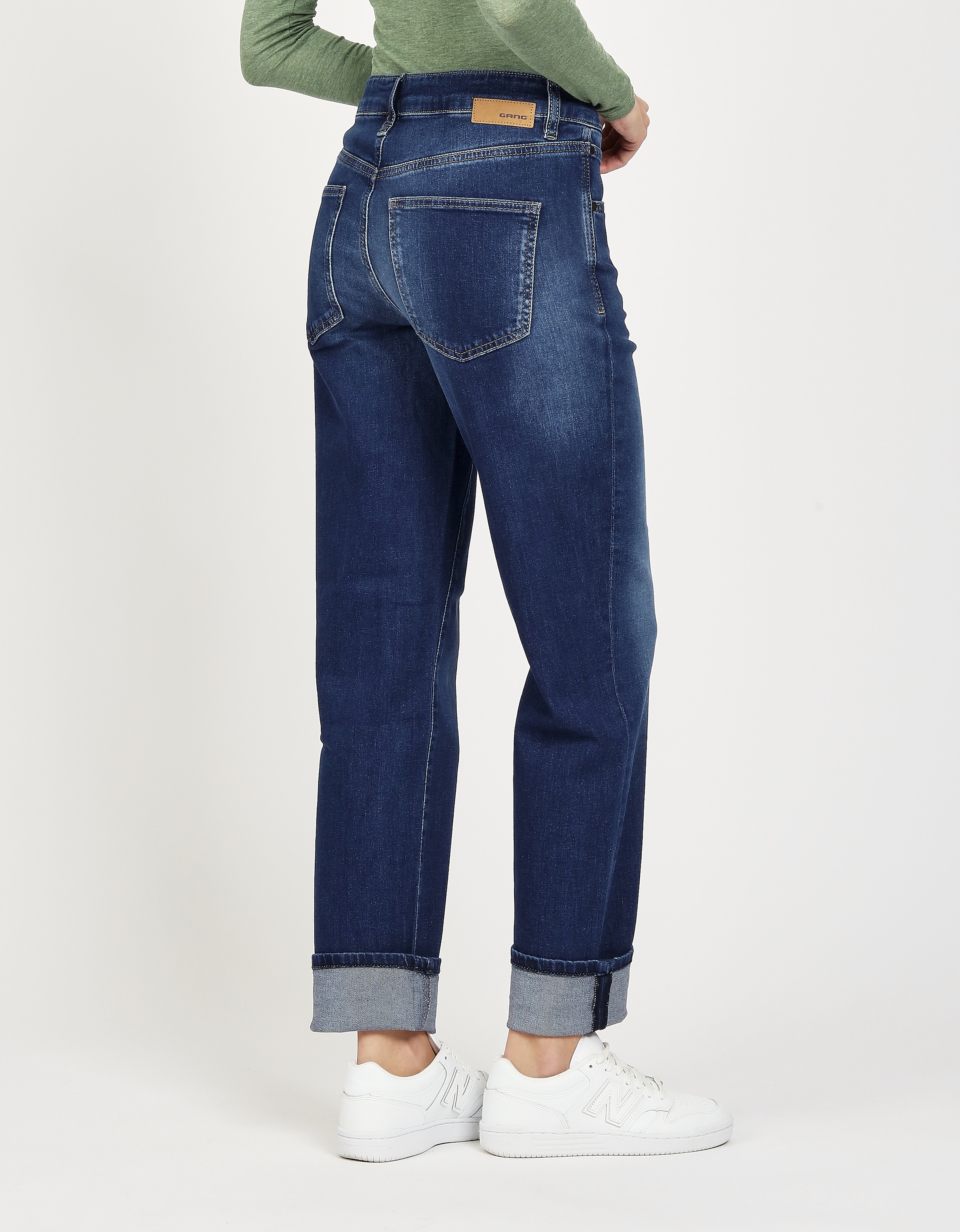 GANG Straight-Jeans »94SOLEY«, exklusives Design ohne Turn-up am Beinabschluss