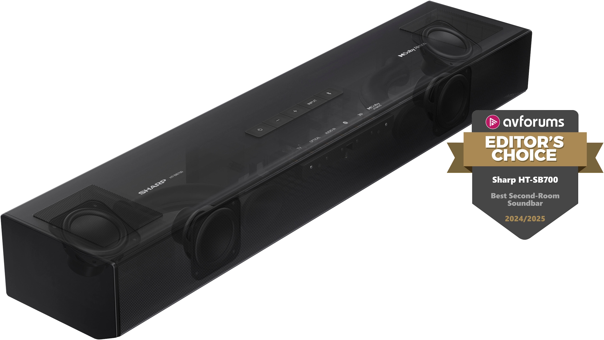 Sharp Soundbar »HT-SB700« 2.0.2 (Bluetooth Automatische Abschaltung | Bass- und Lautstärkeregelung | Equalizer | Steuerung per TV Fernbedienung | Touch - Bedienung 140 W)