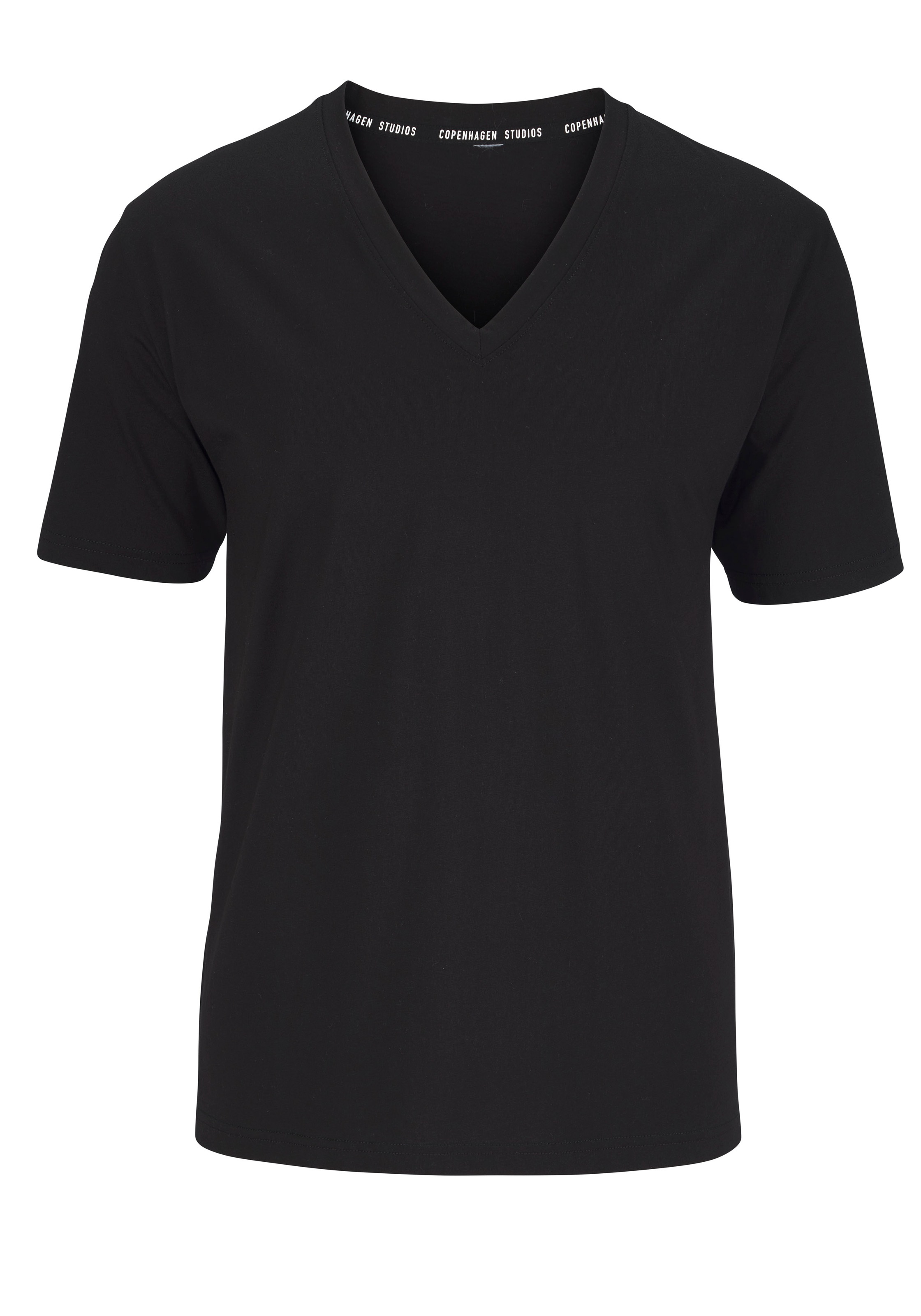 Copenhagen Studios T-Shirt Packung, 3er-Pack,  Unterziehshirt mit tiefem V-Ausschnitt aus hochwertiger Bio-Baumwolle