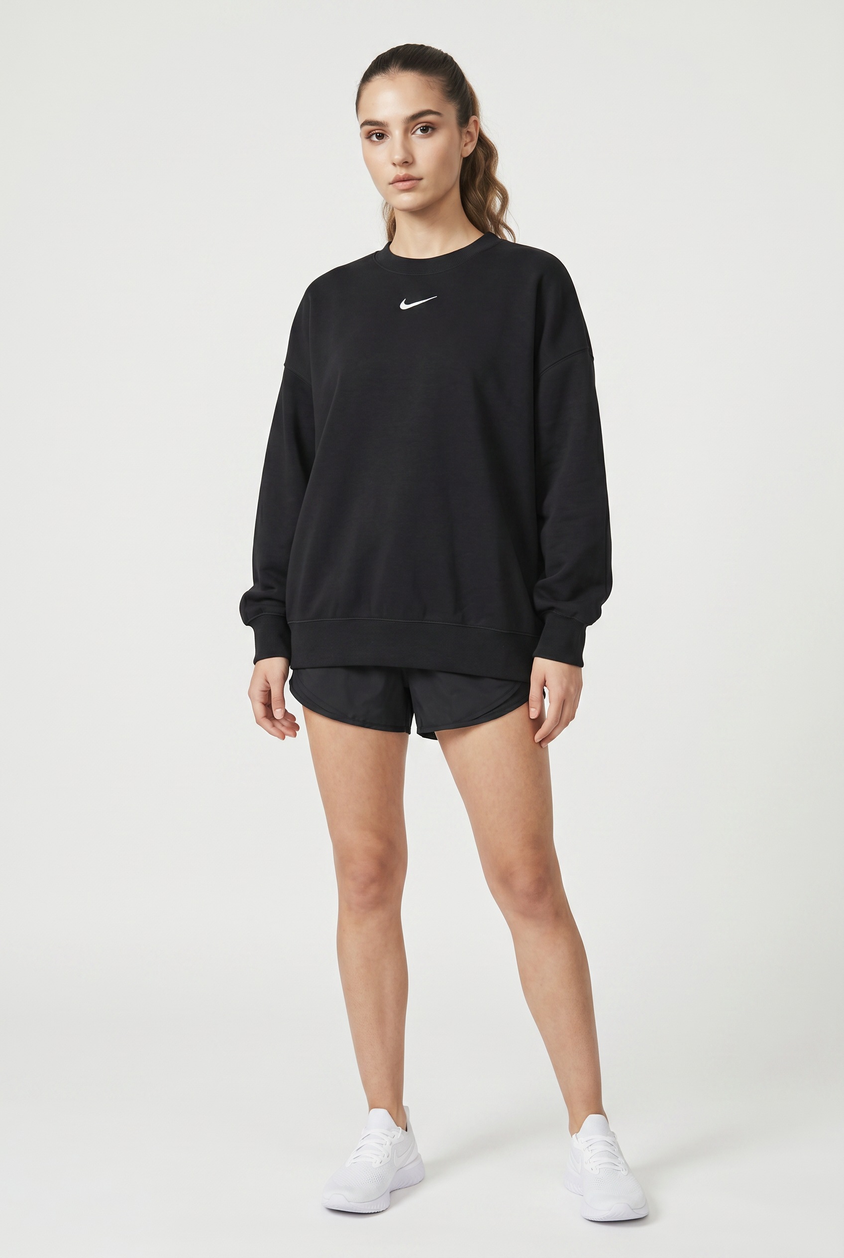 Nike Sportswear Sweatshirt »W NSW PHNX FLC OS LONG CREW«, Oversize Passform, für Erwachsene, sportlicher Stil
