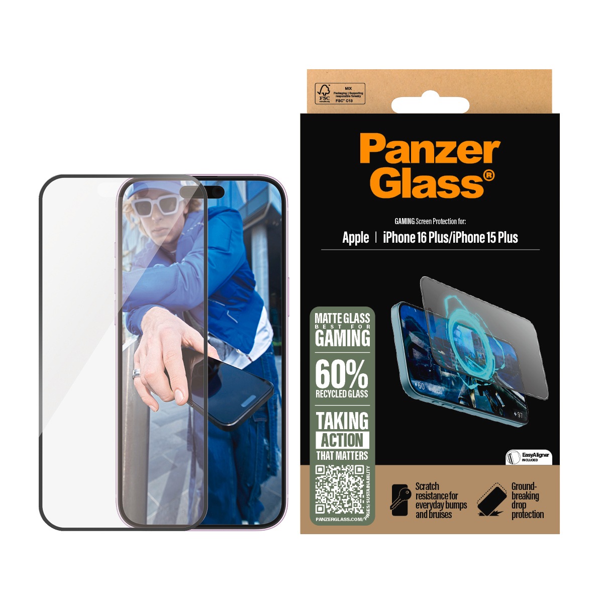 Displayschutzglas »Gaming Screen Protection«, für Apple iPhone 16 Plus-Apple iPhone 15...