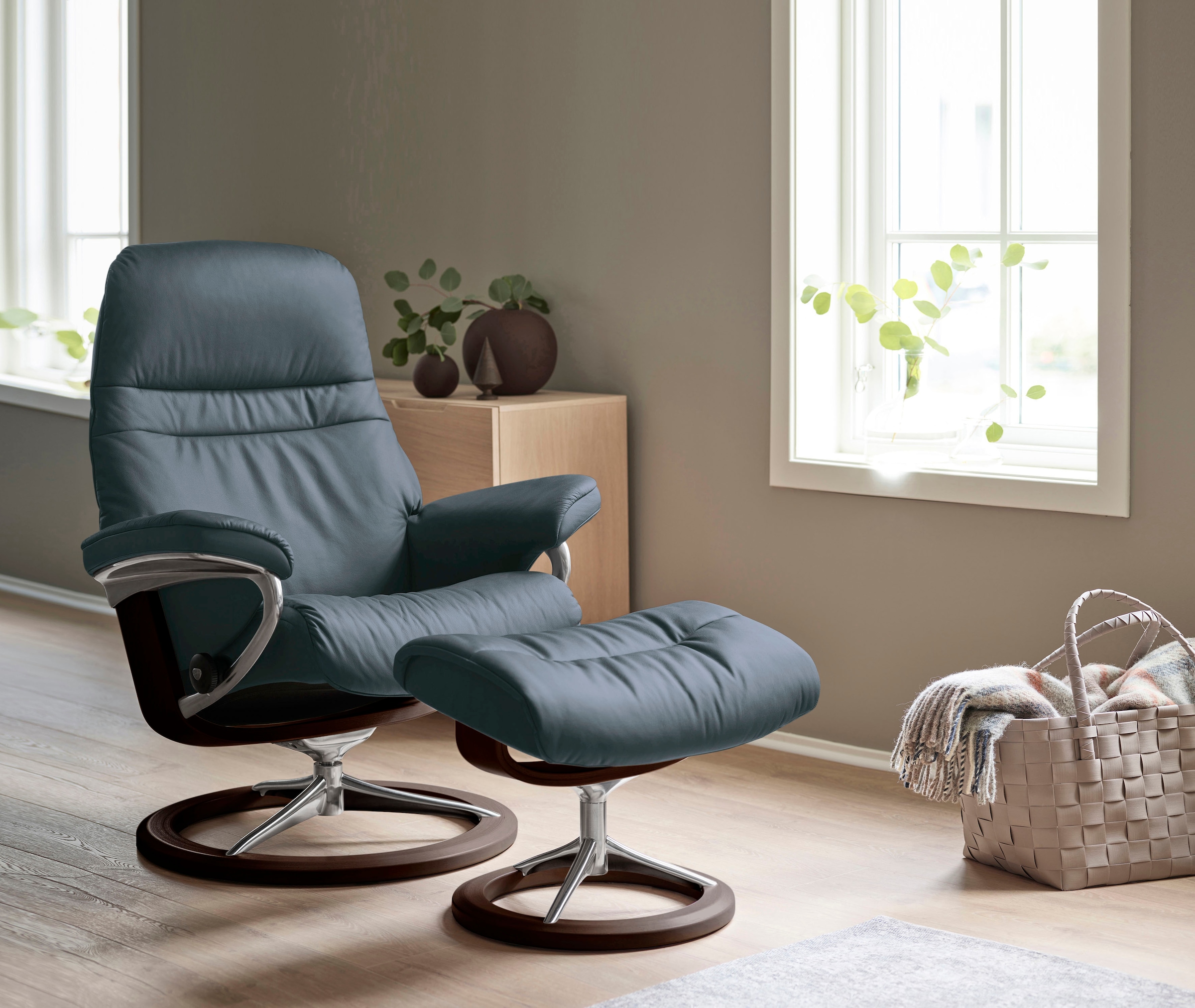 Stressless® Fußhocker »Sunrise«, mit Signature Base, Gestell Braun