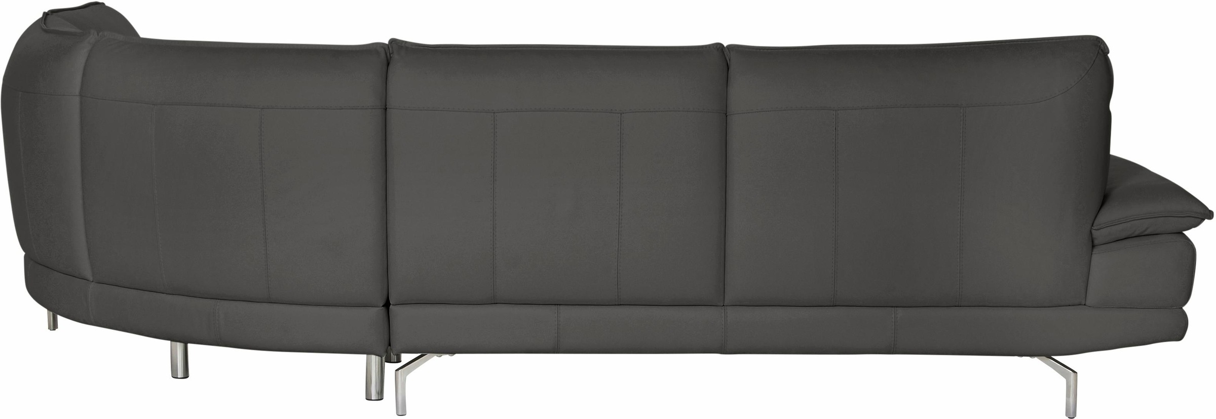 CALIA ITALIA Ecksofa »Dave, italienisches Designsofa L-Form, erstklassiger Sitzkomfort«, Ottomane wahlweise links oder rechts, in zwei tollen Lederqualitäten