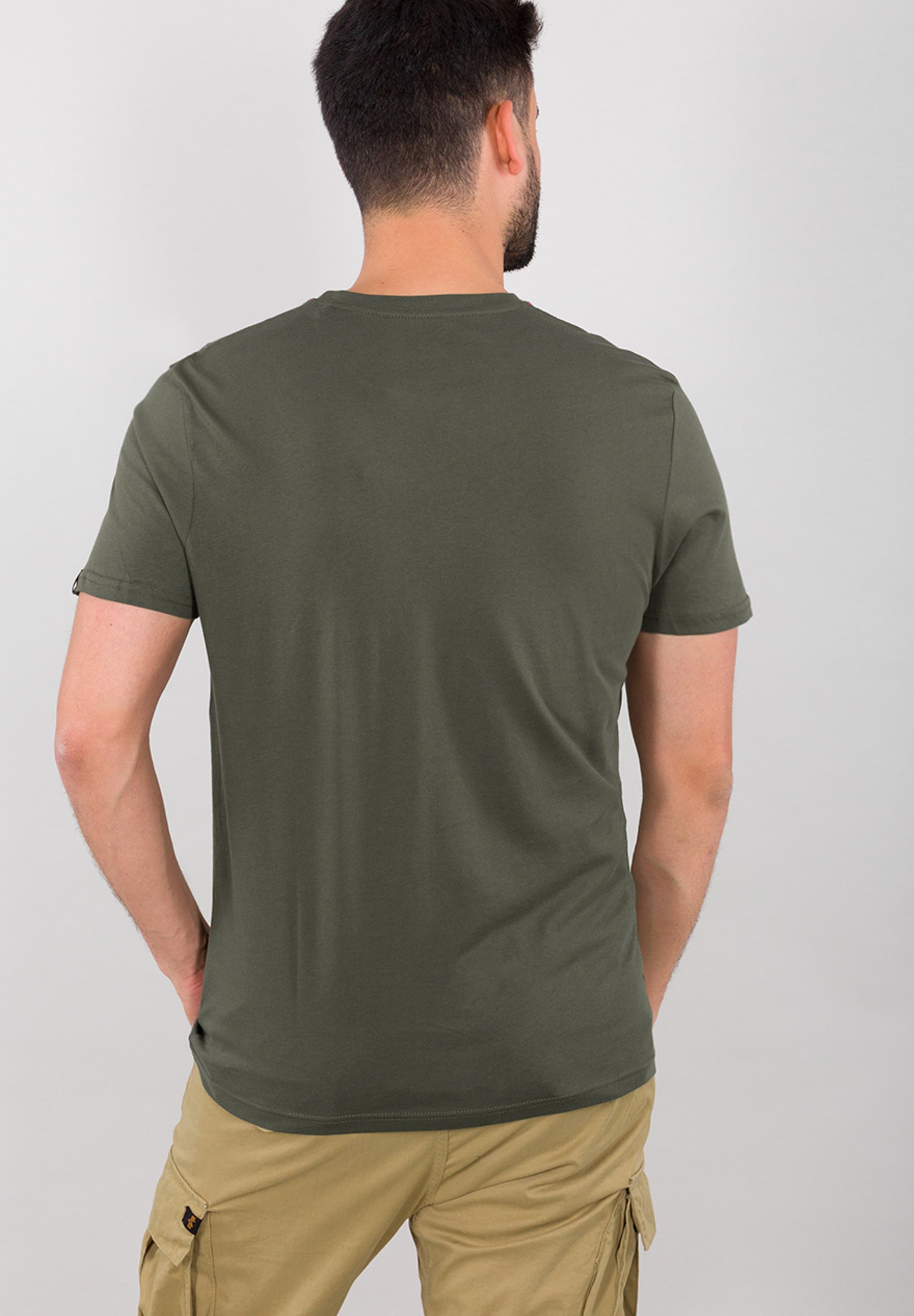 Alpha Industries T-Shirt »Alpha Industries Men - T-Shirts Reflective Label T-Shirt«