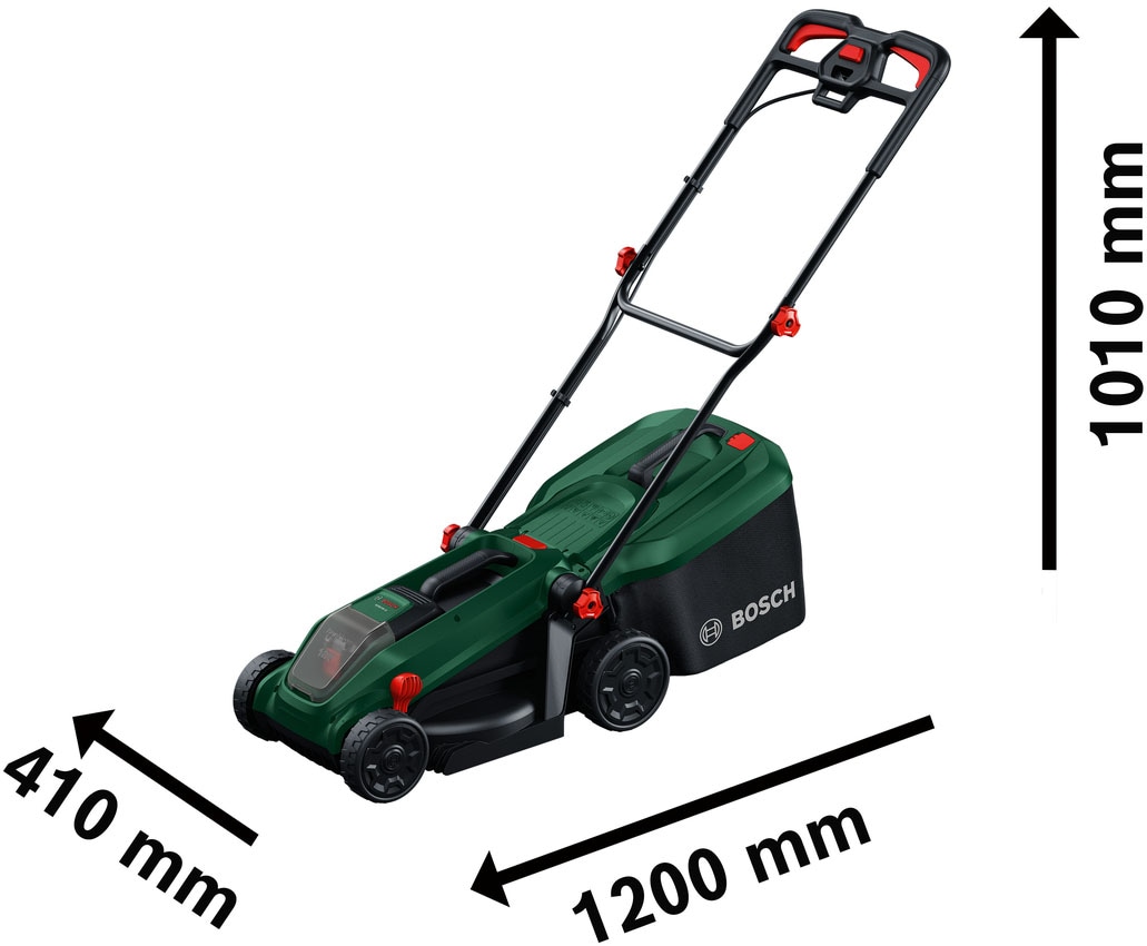 Bosch Home & Garden Akkurasenmäher »ROTAK18V-32« 3-in-1-Mäher für kleine bis mittelgroße Rasenflächen