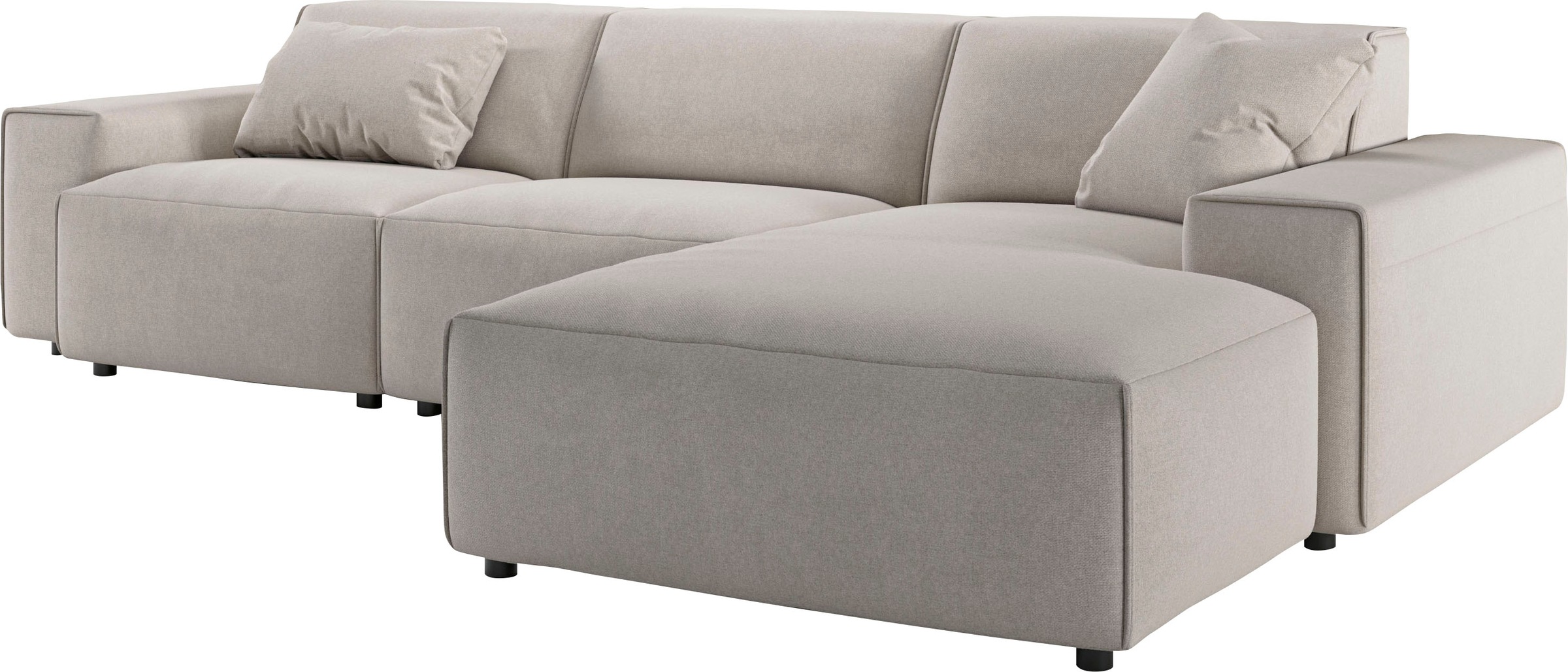 andas Ecksofa »Glimminge auch in Breitcord, Feincord, Bouclé + Easy care-Bezug«, L-Form, Breite 294, Zierkissen