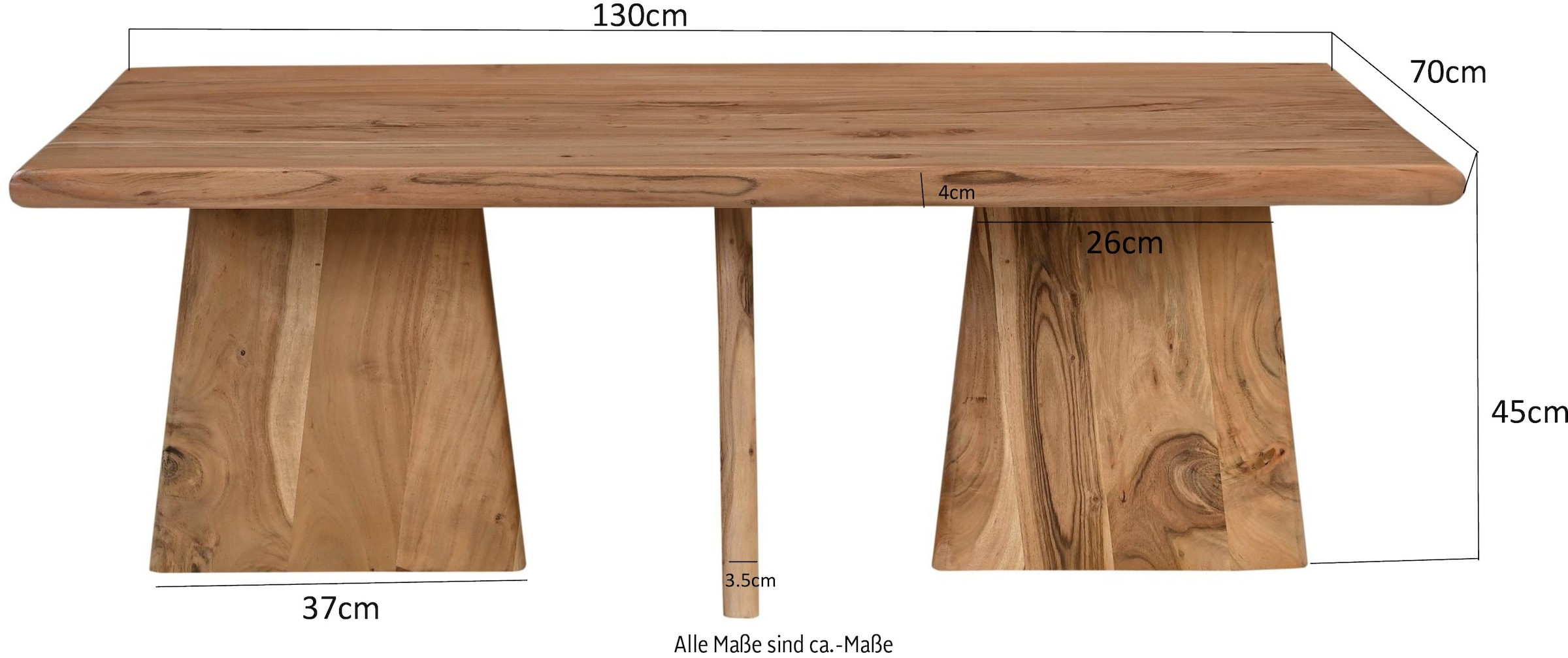 SIT Couchtisch »ACACIA WAVE« mit ausgeprägter Maserung