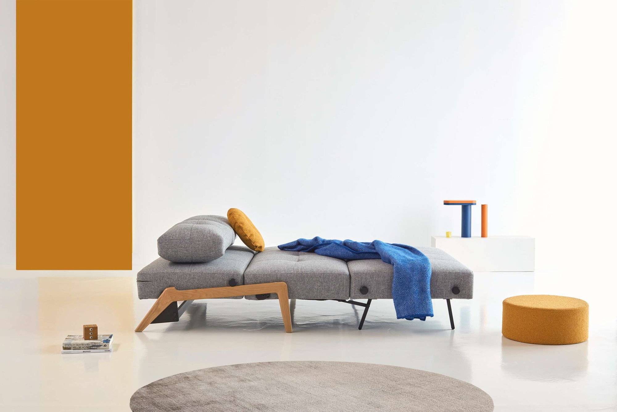 INNOVATION LIVING ™ Schlafsofa »Cubed Klappsofa, hochwertige Schlaffunktion, Design und extra Komfort«, Frontauszug, sehr platzsparend, abgewinkelt Sitzen, waagerecht liegen