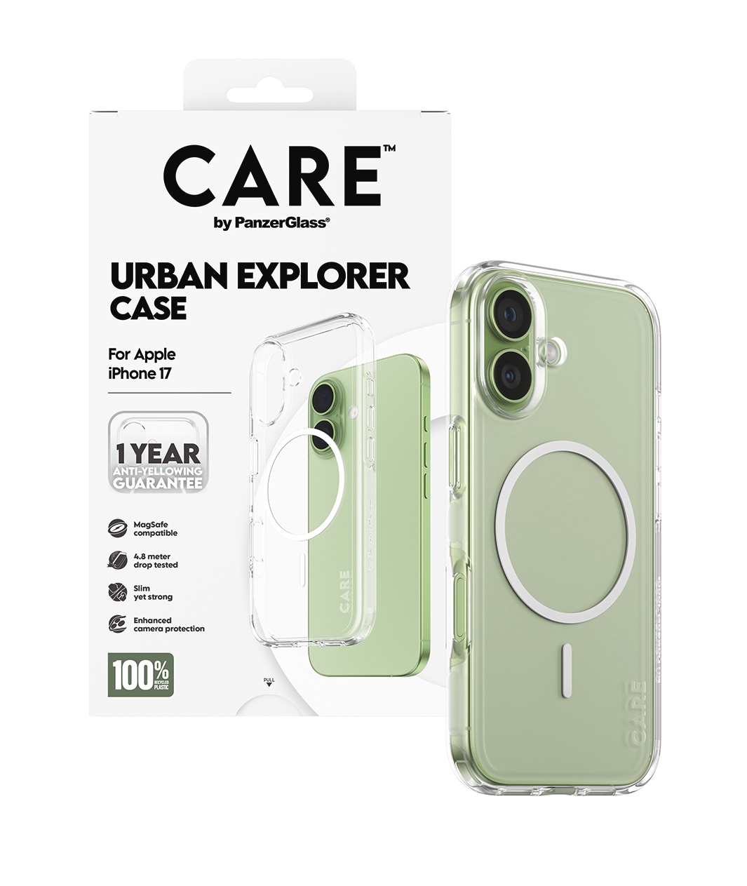 CARE by PanzerGlass Handyhülle »Urban Explorer Case für Apple iPhone 17« Apple iPhone 17 Backcover, Schutzhülle, Handyschutzhülle, Case, Schutzcase, stoßfest