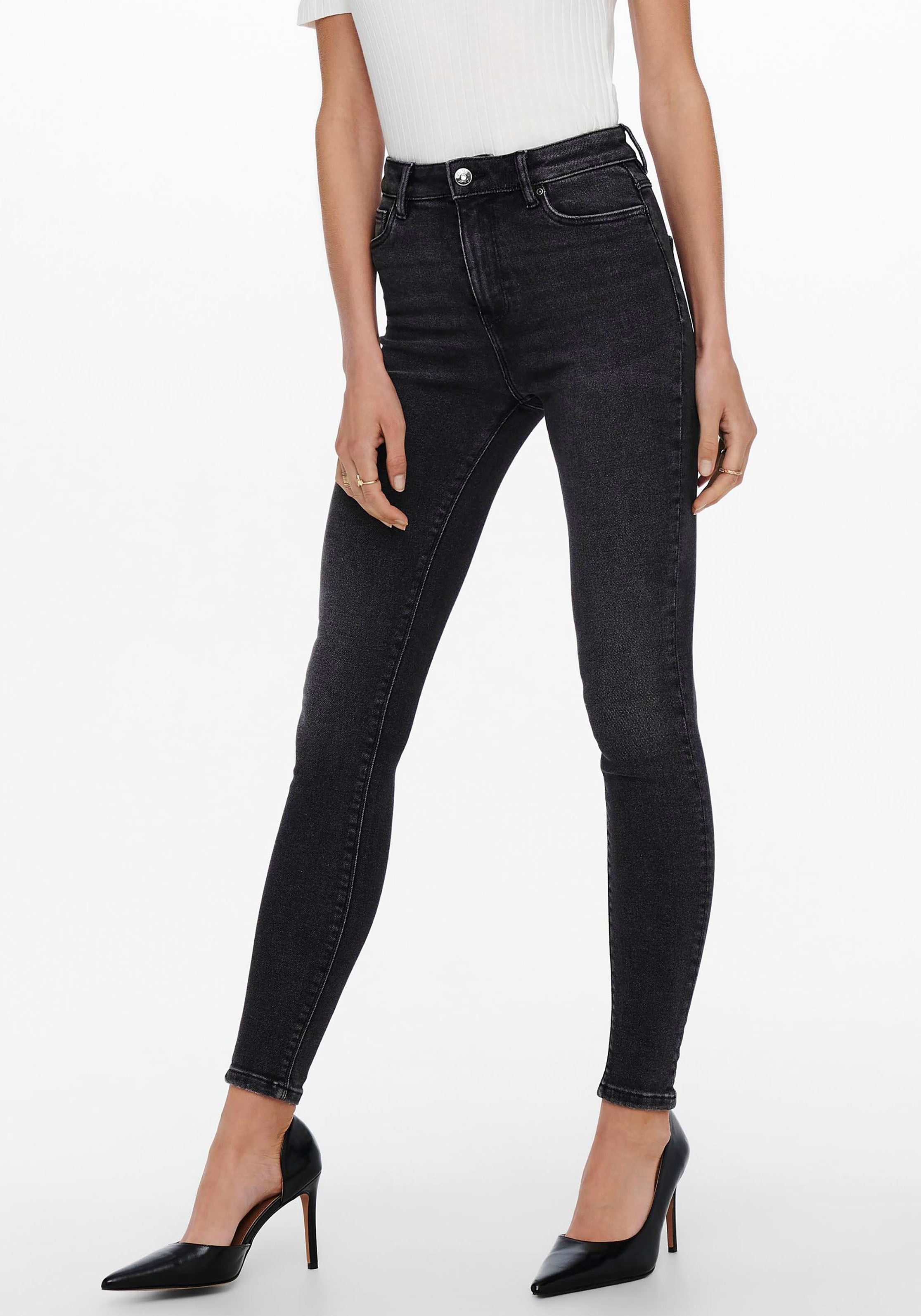 Only High-waist-Jeans »ONLMILA LIFE HW SK ANK DNM«