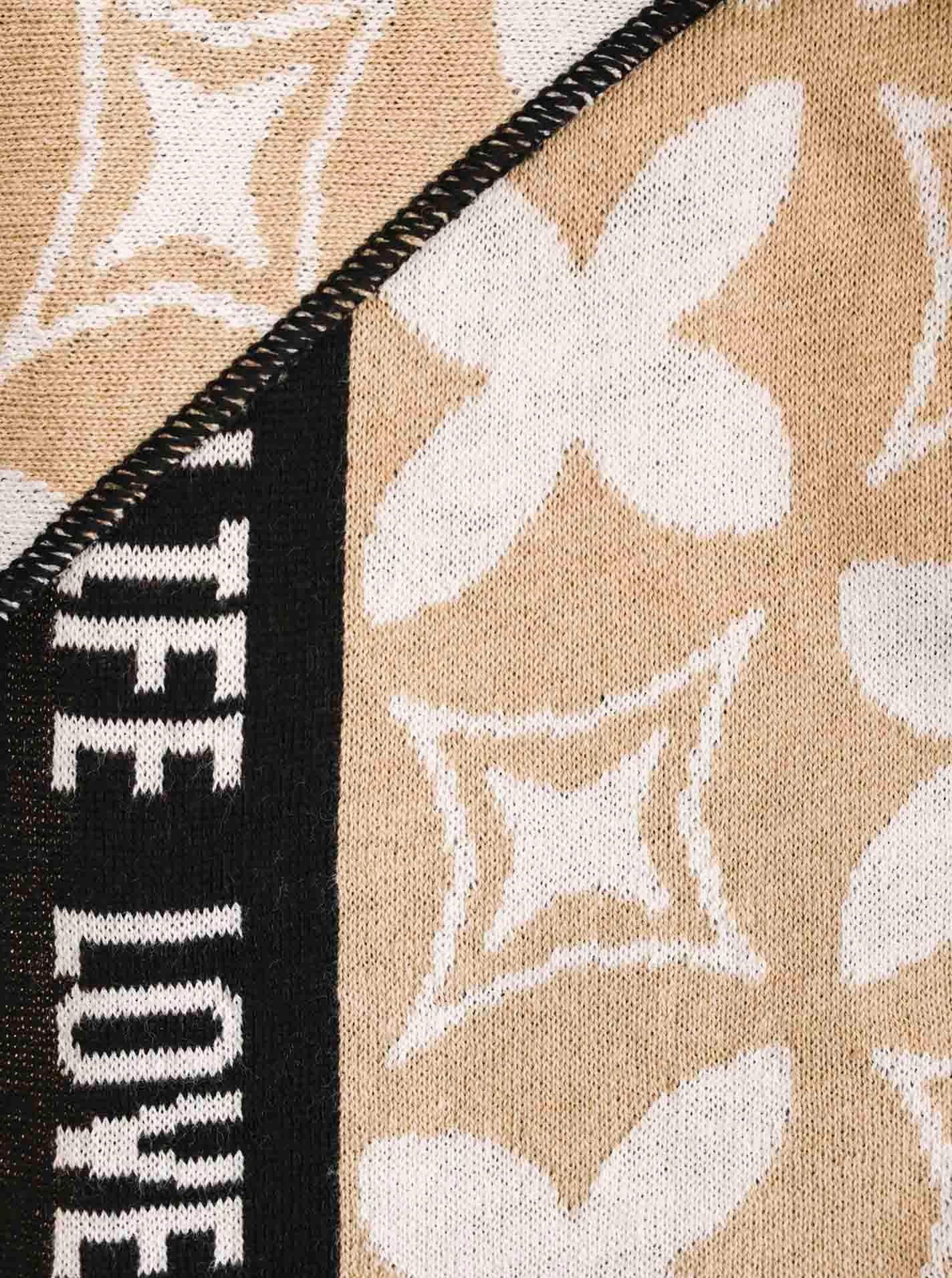 Zwillingsherz Dreieckstuch »"Classy-ZH"« Feinstrick, klassisches Muster, positiv Botschaft, wärmend