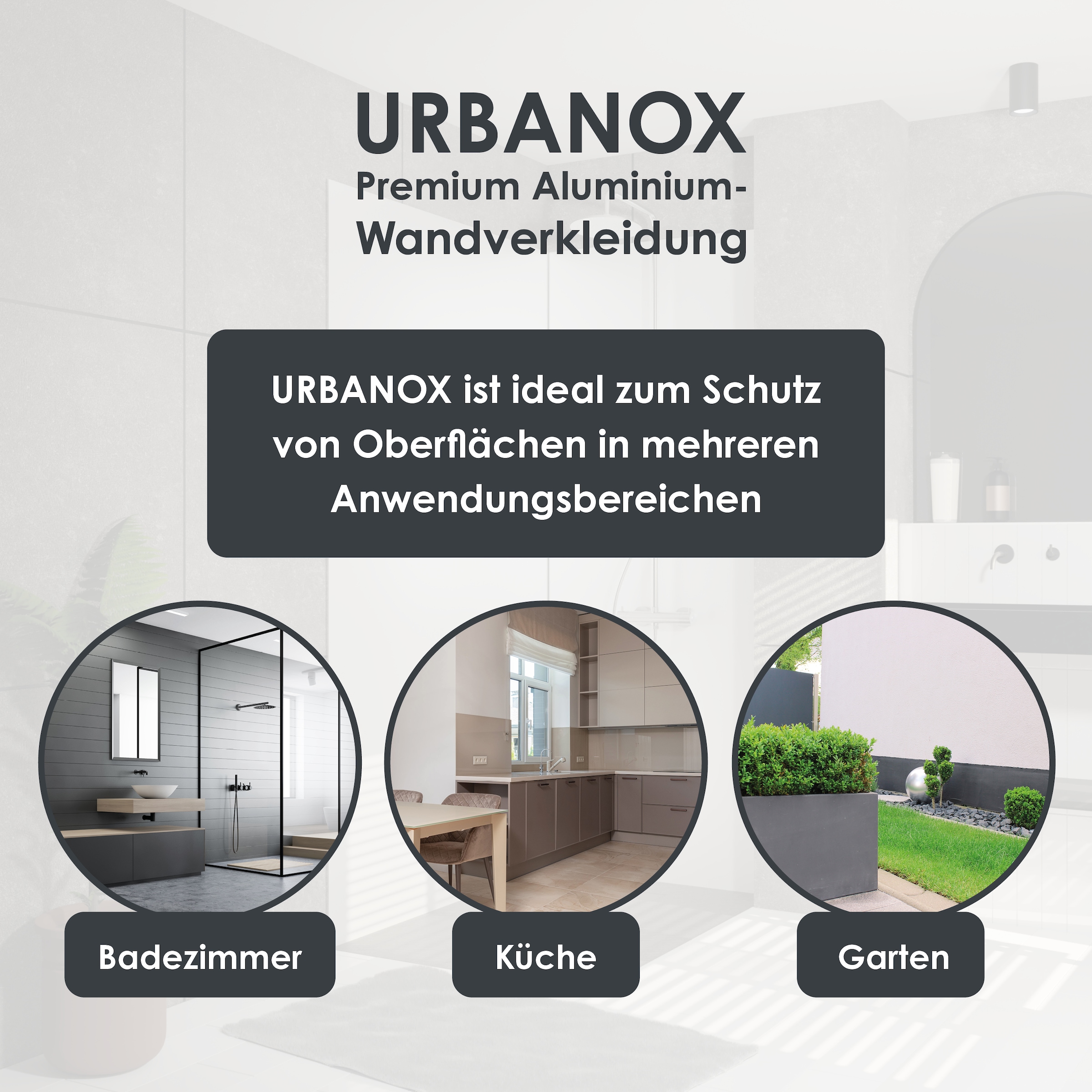 Marwell Duschrückwand »Urbanox«, (1 tlg.), 1 Paneel: 90 x 210 cm