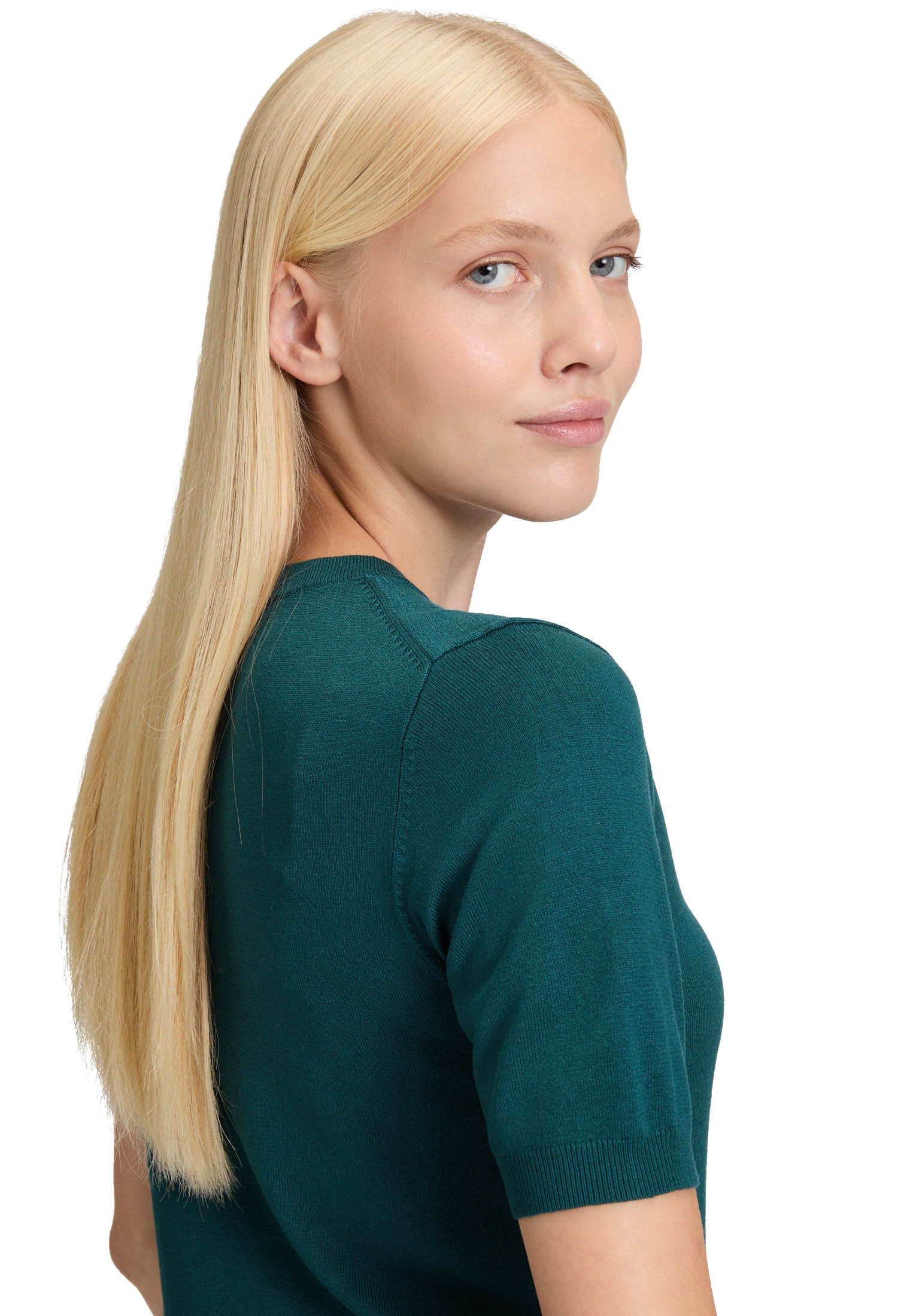 Betty&Co Rundhalspullover »Feinstrickpullover mit Rundhalsausschnitt«