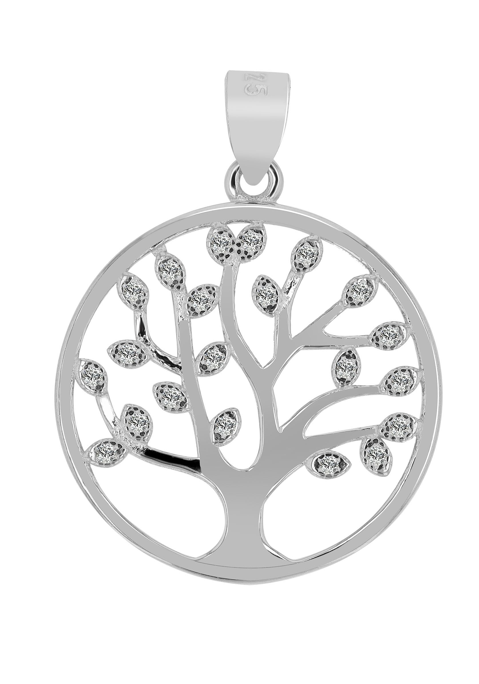 AKZENT Amulett »"Nerys" aus 925 Sterlingsilber, rhodiniert, langlebig«