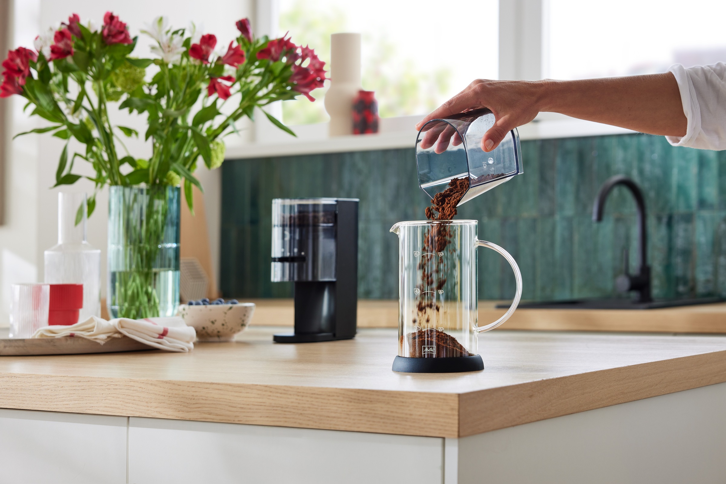 Melitta Kaffeemühle »Melitta® Linea Kaffeemuehle  1032-01« 170 W Kegelmahlwerk 100 gBohnenbehälter