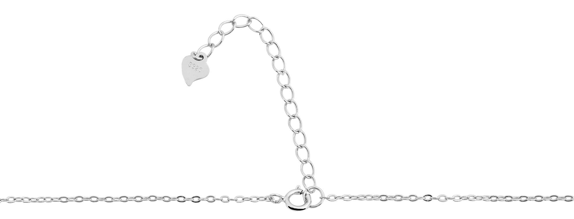Adelia´s Kette ohne Anhänger »925 Silber Halskette mit Anhänger 43 cm + 5 cm mit schimmernder Perle«