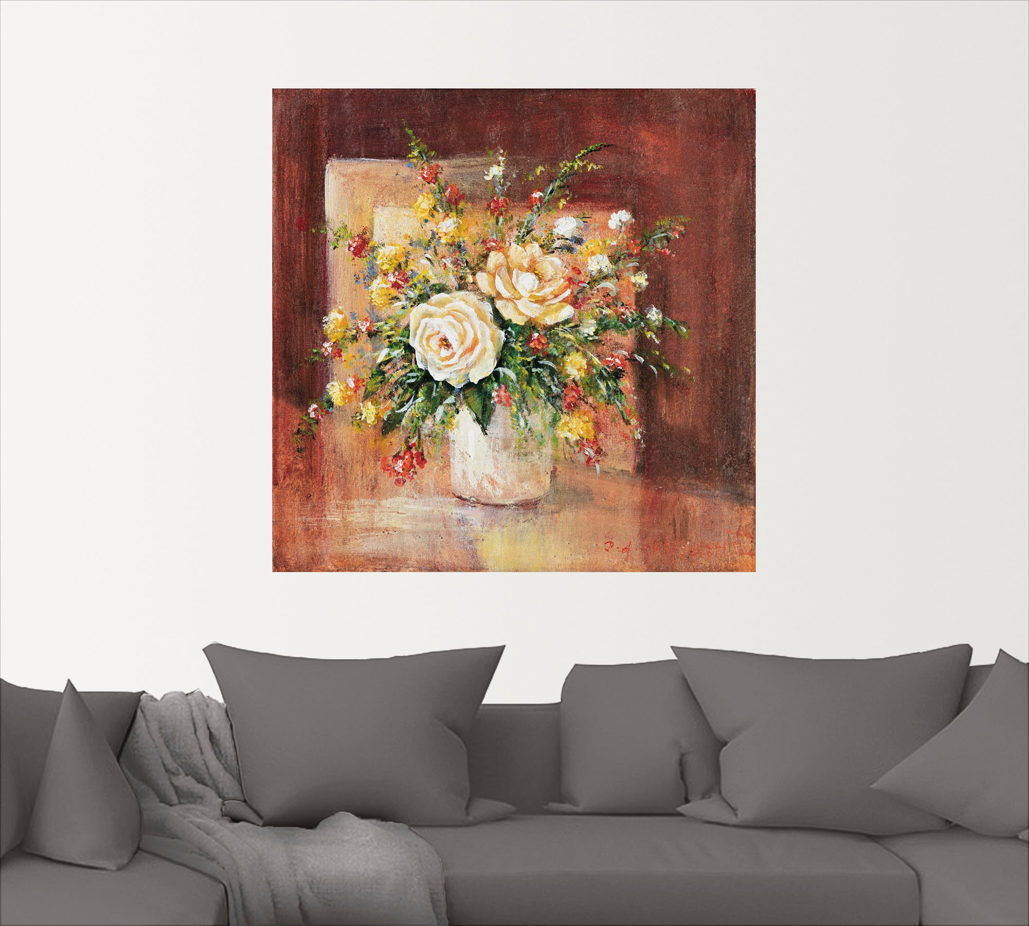 Artland Wandbild »Spanische Blumen II«, Blumen, (1 St.), als Leinwandbild, Wandaufkleber in verschied. Größen