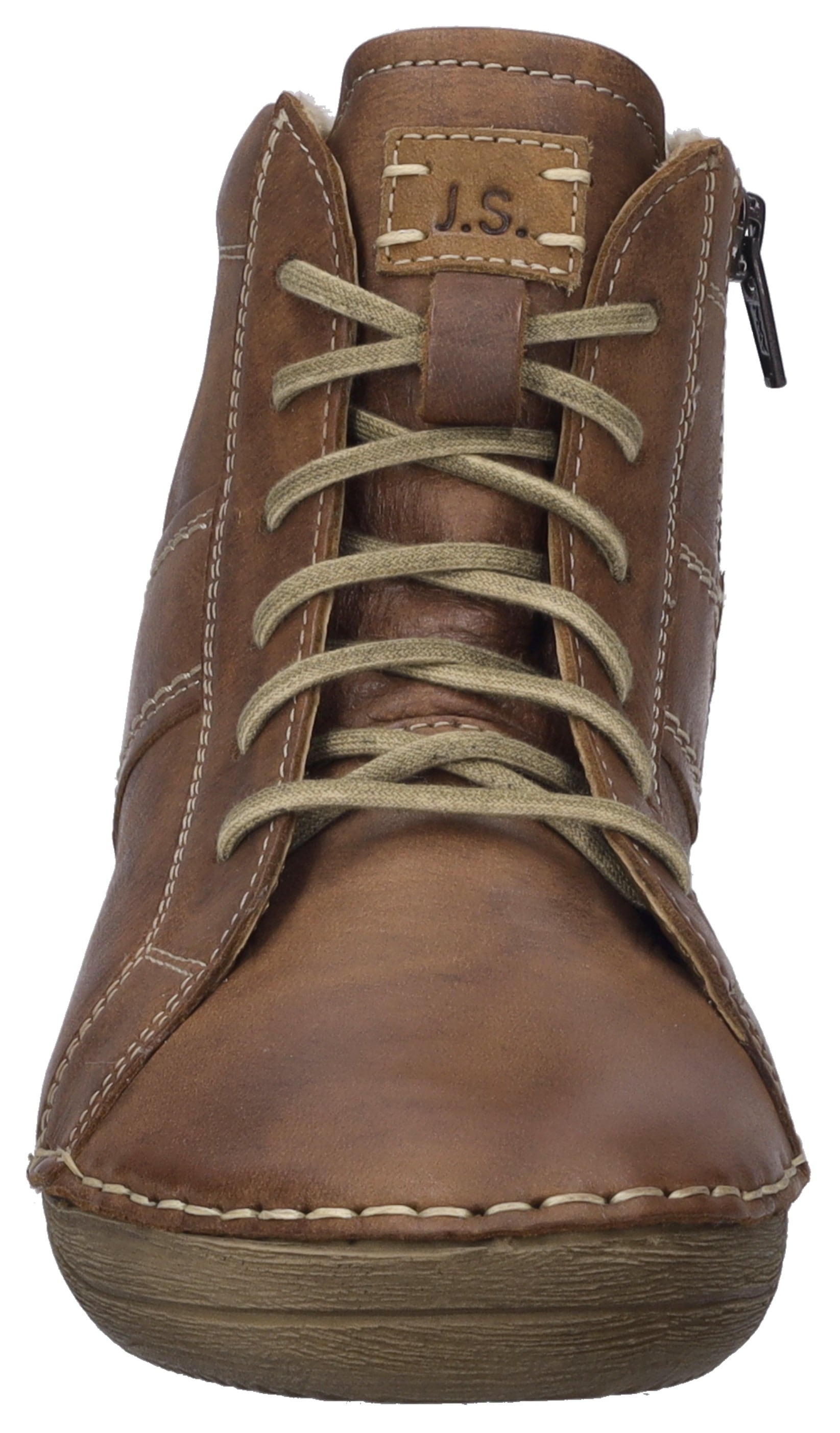 Josef Seibel Schnürstiefelette »Felicia 01«, Schnürboots, Sneaker, Freizeitschuh mit modischer Ziernaht