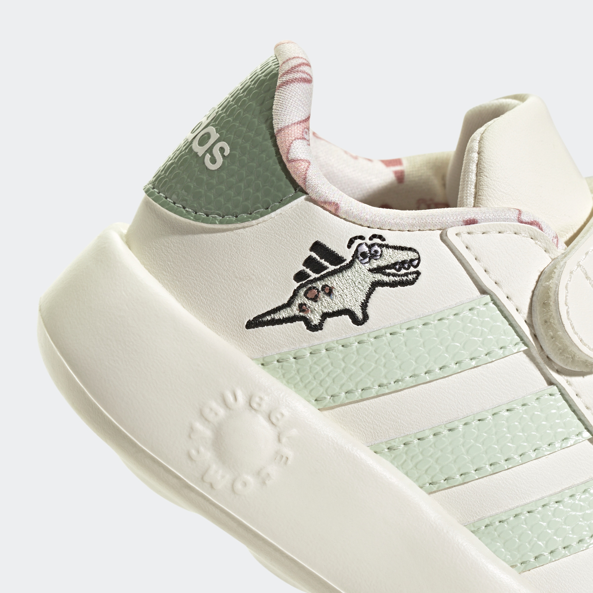 adidas Sportswear Klettschuh »DINO GRAND COURT 2.0 KIDS«, Design auf den Spuren des adidas Superstar, für Kinder