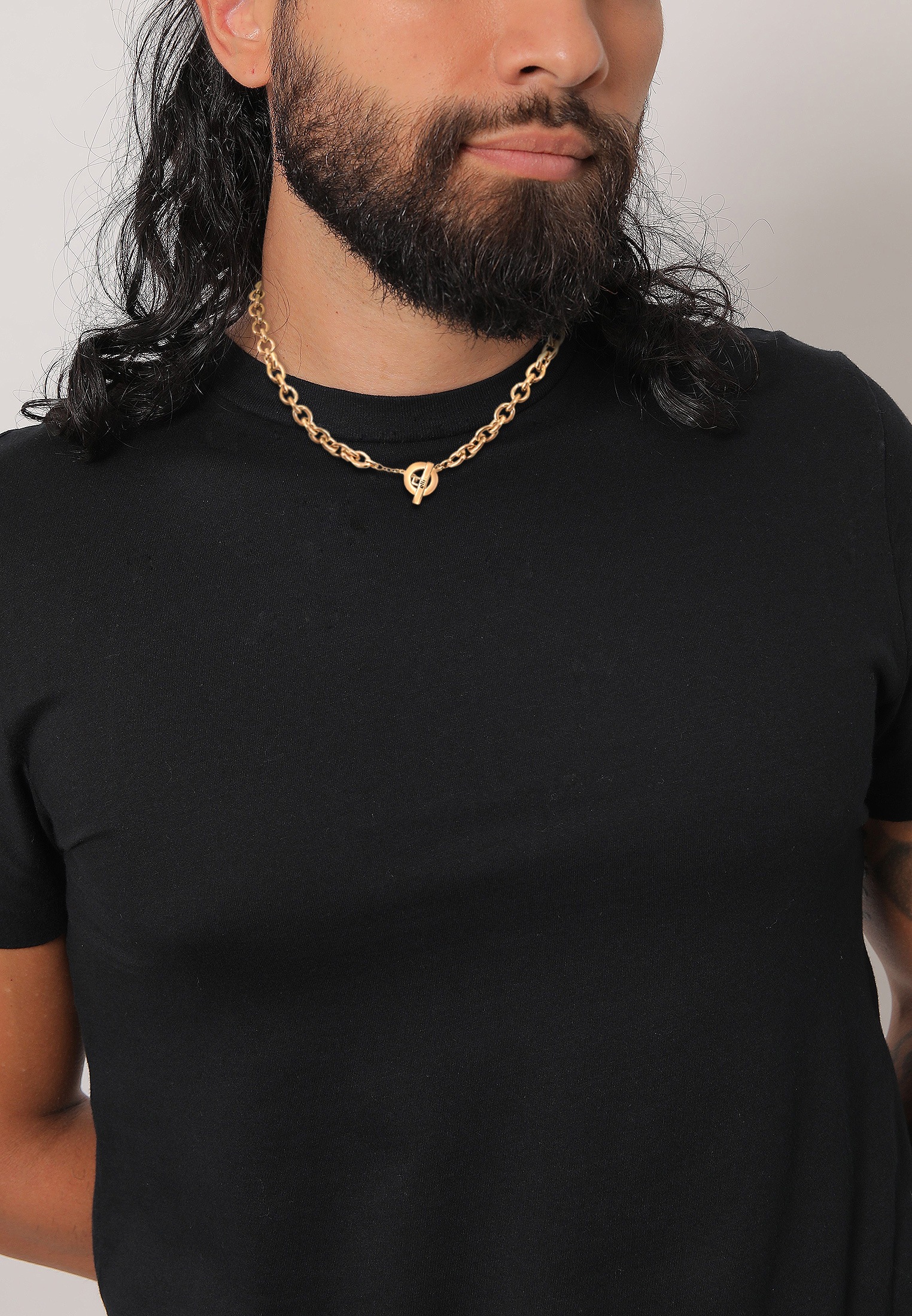Elli Premium Kette ohne Anhänger »Halskette Ankerkette Grob Glieder Unisex 925 Silber rhodiniert«