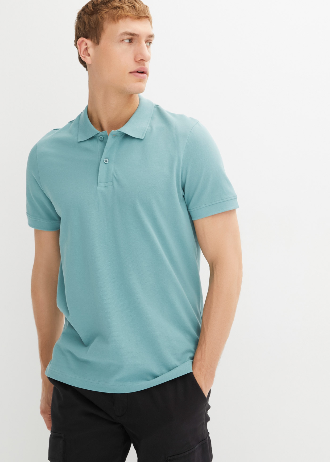bonprix Poloshirt »Piqué-Poloshirt aus reiner Baumwolle« 1 Regular Fit, Kurzarm, aus hautfreundlicher Baumwolle