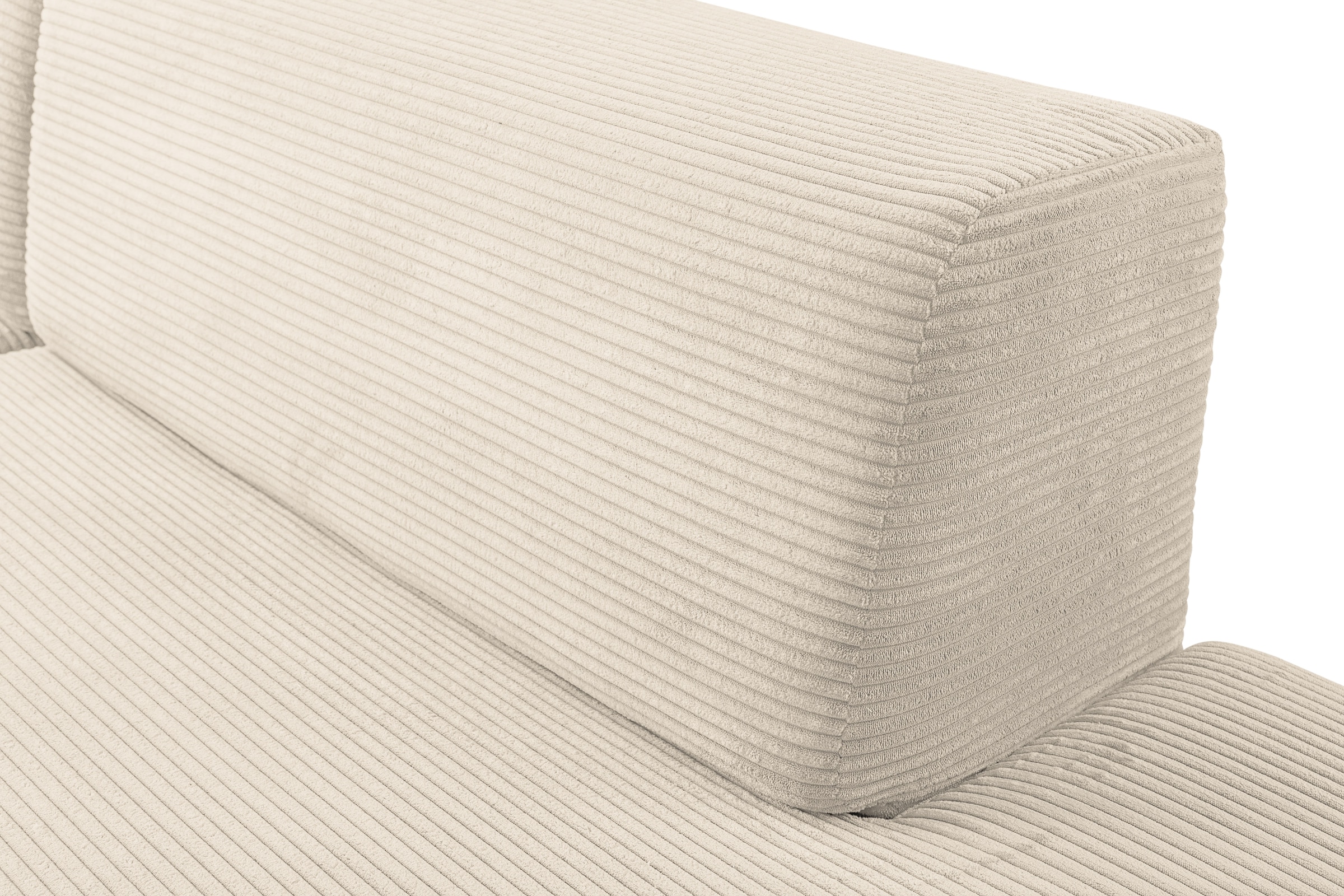 WERK2 Ecksofa »Apollo, 264 cm breit, Japandi Design, Cord, viel Platz« Cord, L-Form