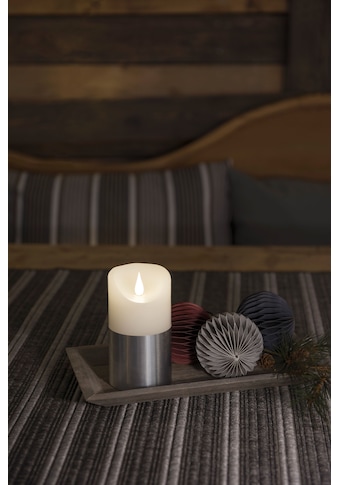 KONSTSMIDE LED-Kerze »Weihnachtsdeko«, (1 tlg.), LED Echtwachskerze, weiß, mit... kaufen