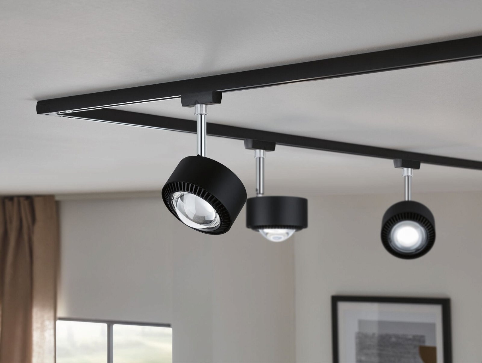 Paulmann Schienensystem-Leuchten »URail Schienenspot Aldan 533,8lm 8W 4000K 230V Schwarz matt, Schwarz«, dimmbar Einzelspot