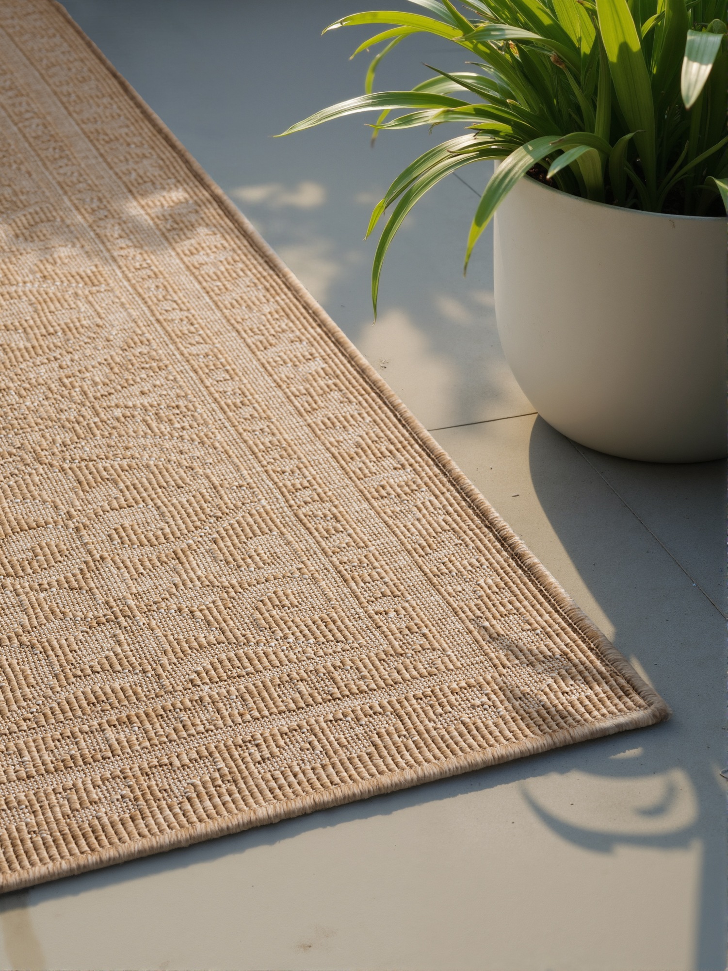 NORTHRUGS Outdoorteppich »Rosel Wendeteppich«, rechteckig, 5 mm Höhe, In und Outdoor, Flachgewebe, wetterfest, pflegeleicht, robust