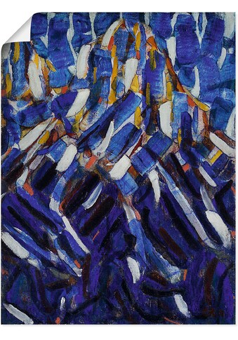 Artland Wandbild »Abstraktion (Der blaue Berg). 1912«, Gegenstandslos, (1 St.), als... kaufen