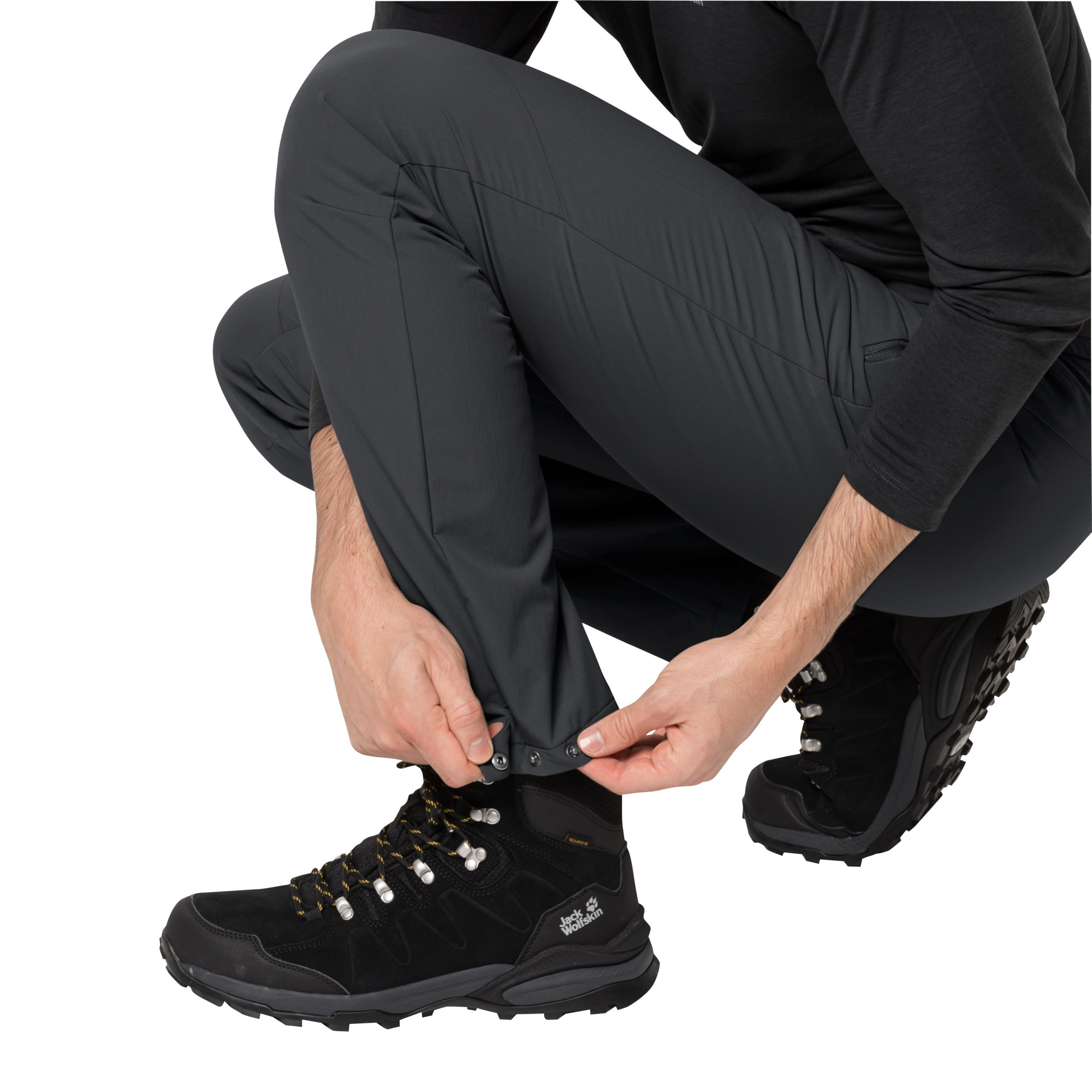 Jack Wolfskin Outdoorhose »HOLDSTEIG PANTS M«, hoch atmungsaktive, robuste und elastische Softshellhose