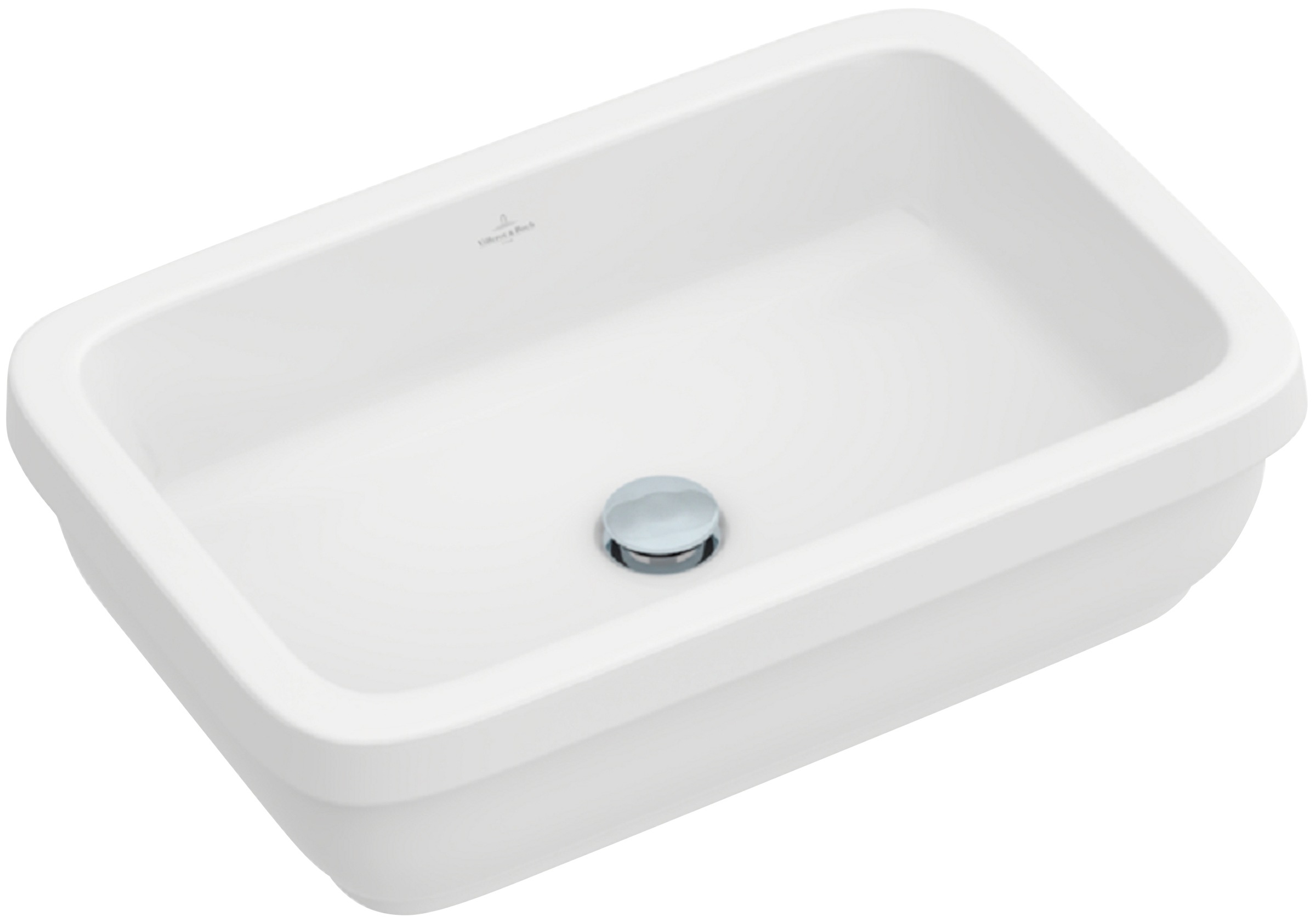 Villeroy & Boch Einbauwaschbecken »Architectura«, BxT: 61,5x41,5 cm, mit CeramicPlus Beschichtung